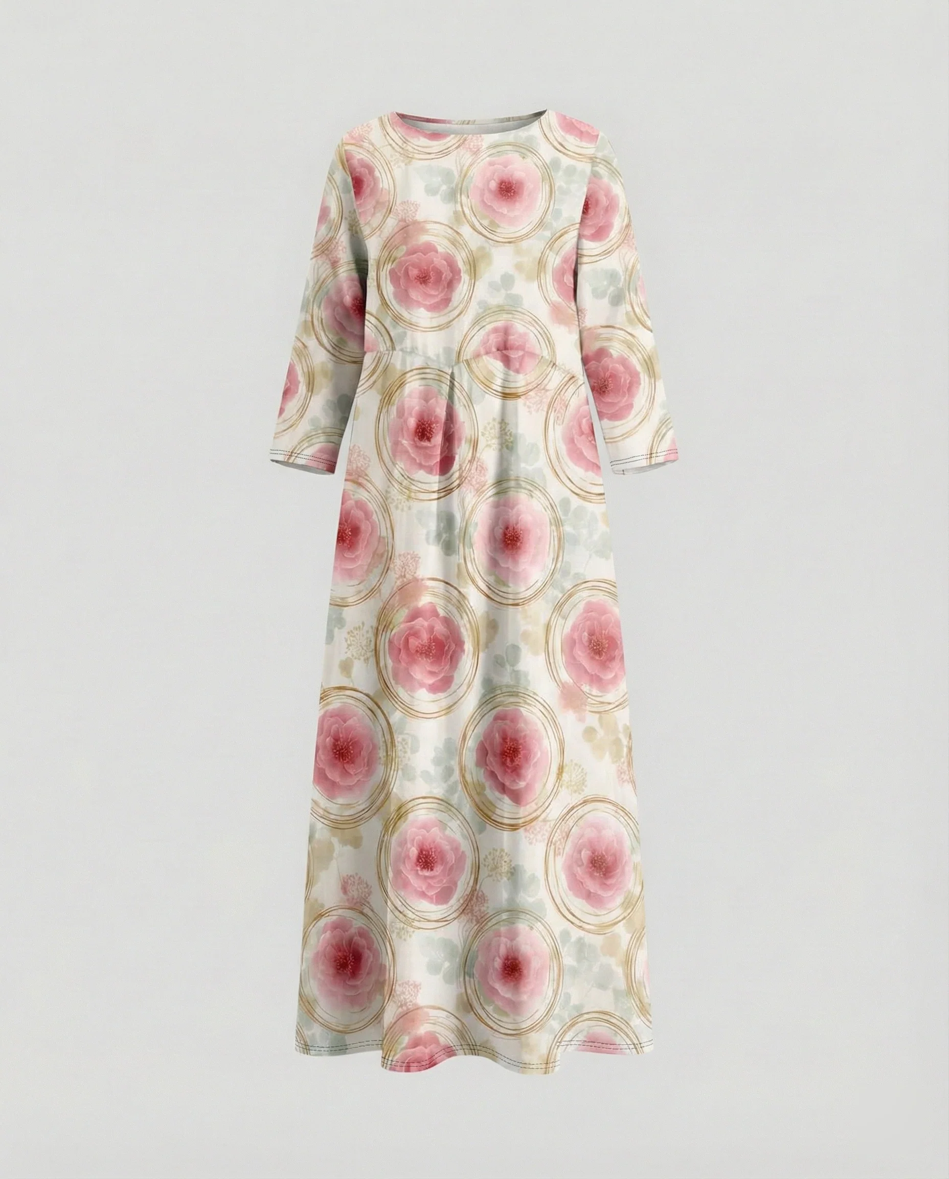 Damen Maxikleid floral mit Taschen - Image 4