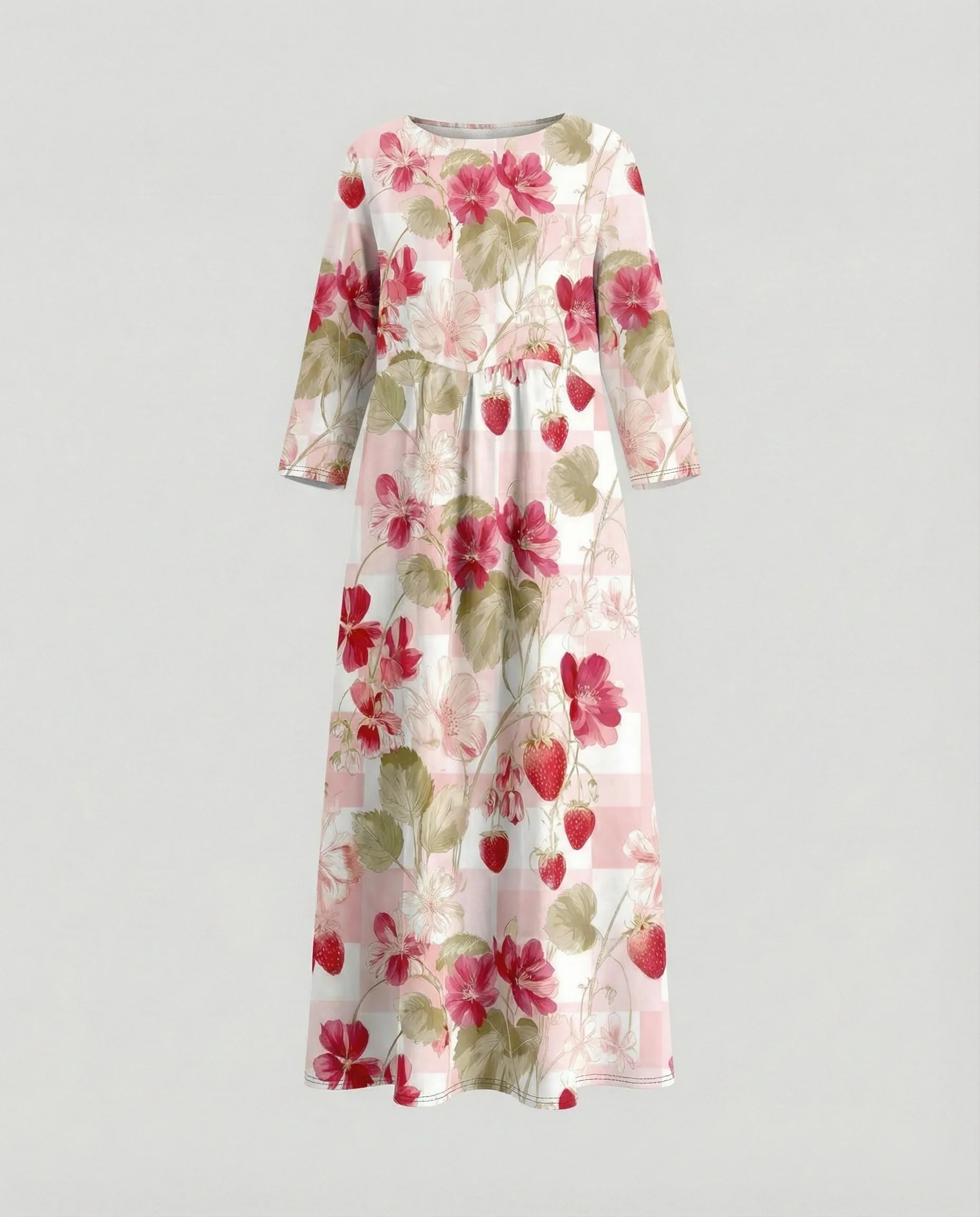 Damen Maxikleid floral mit Taschen - Image 5