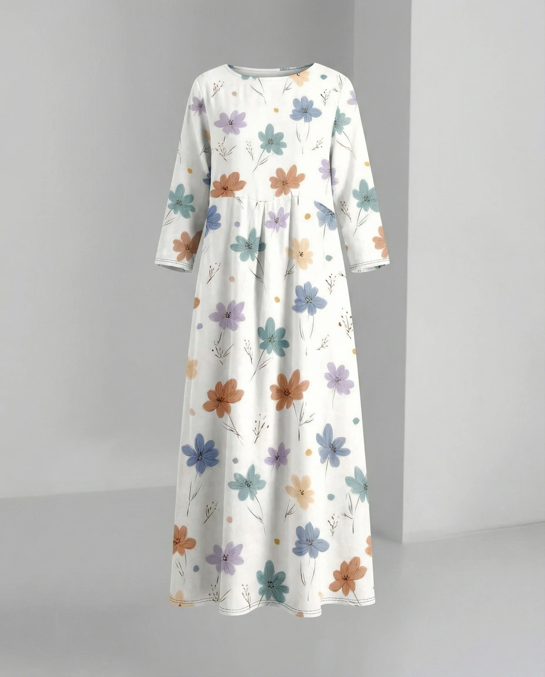 Damen Maxikleid floral mit Taschen - Image 8