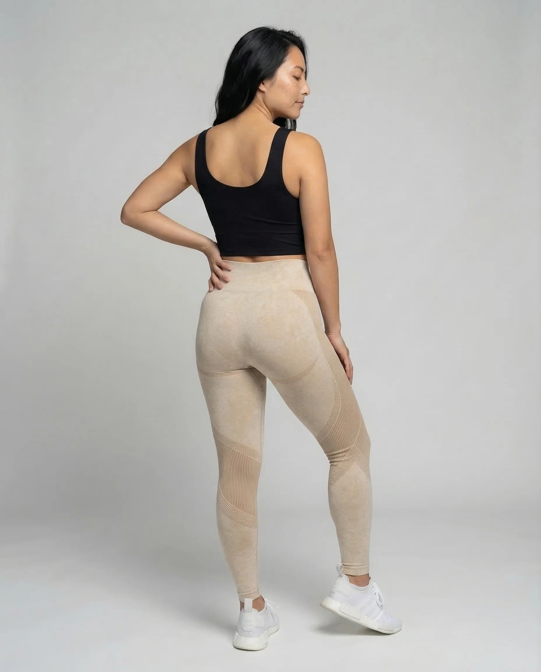 Damen Sportleggings High Waist Kompression - Image 4