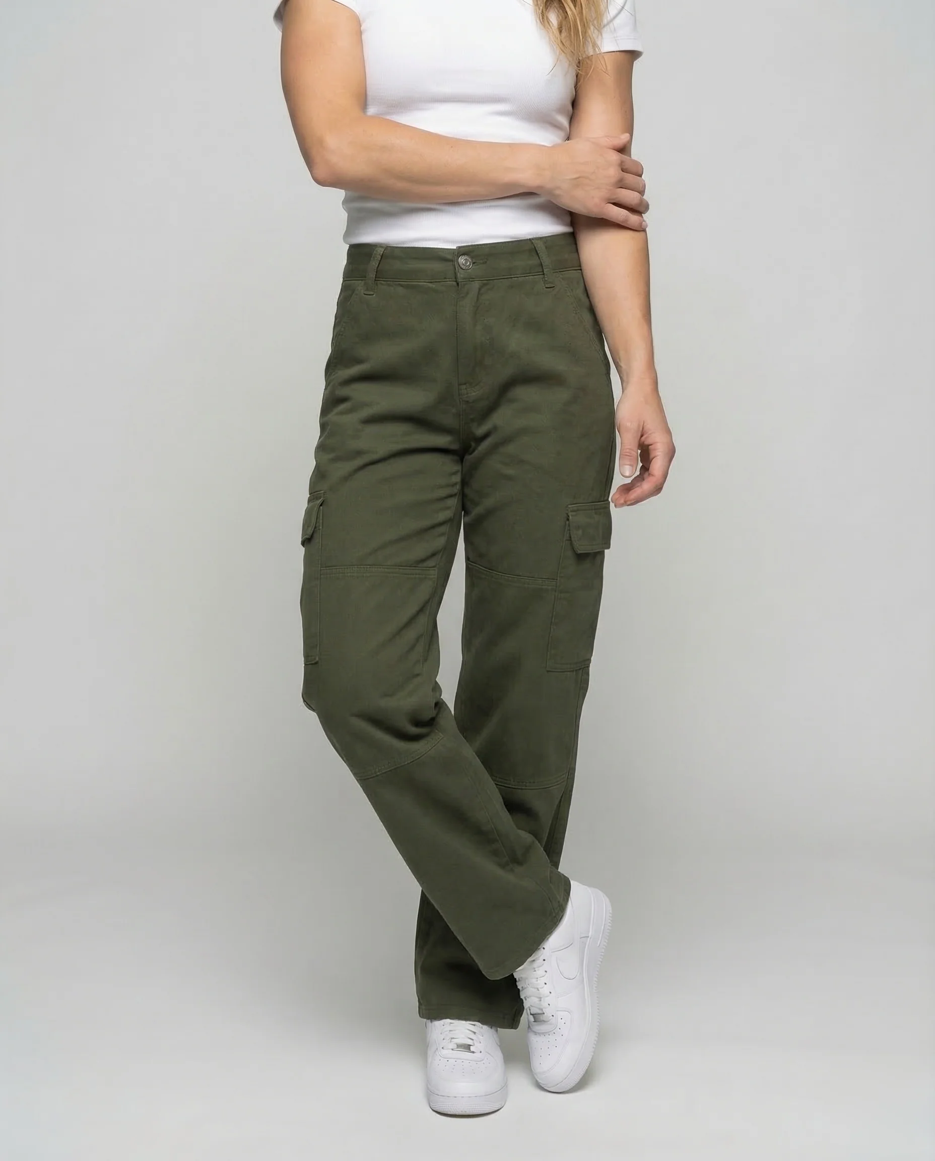Damen Cargo Hose Gerade - Image 2