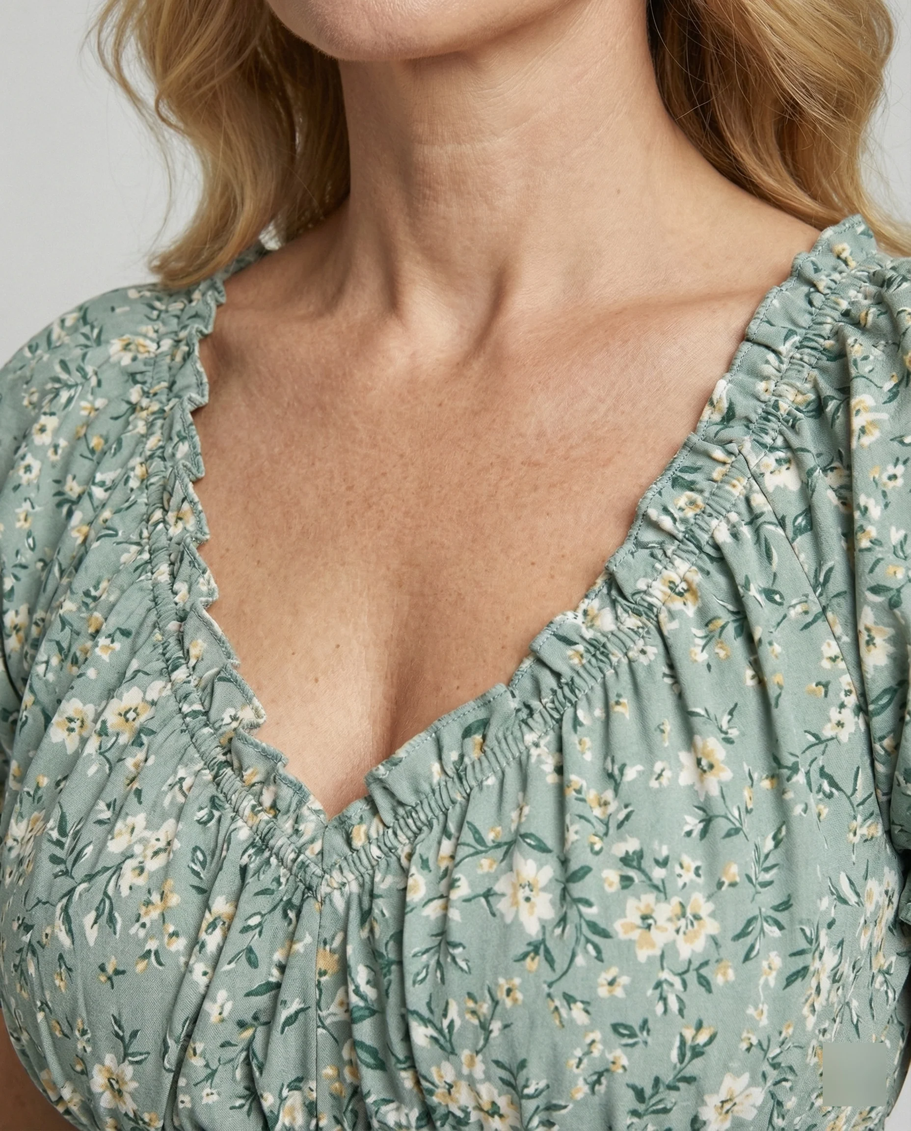 Damen Blumenkleid Sommer knielang - Image 4