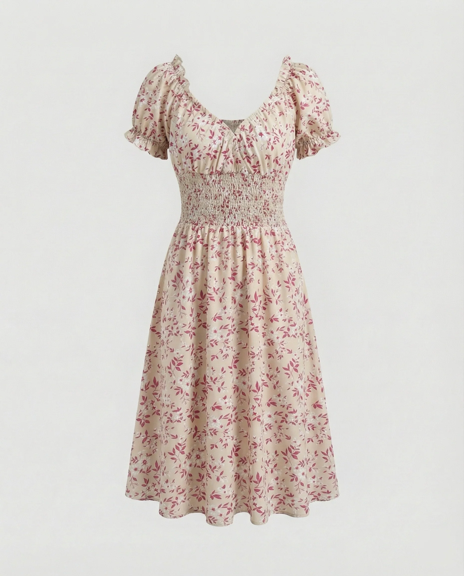 Damen Blumenkleid Sommer knielang - Image 6