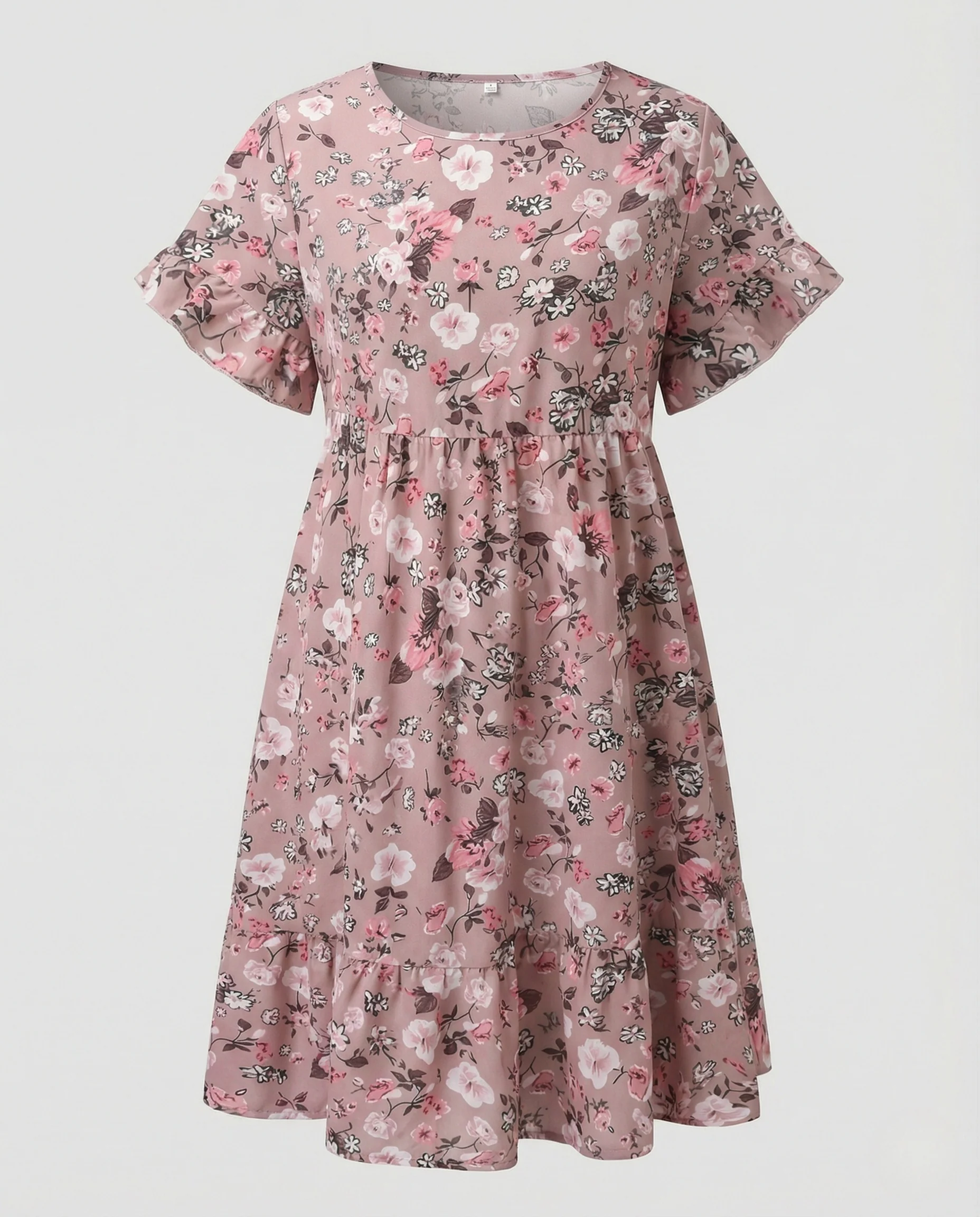 Damen Sommerkleid floral mit Volant - Image 8