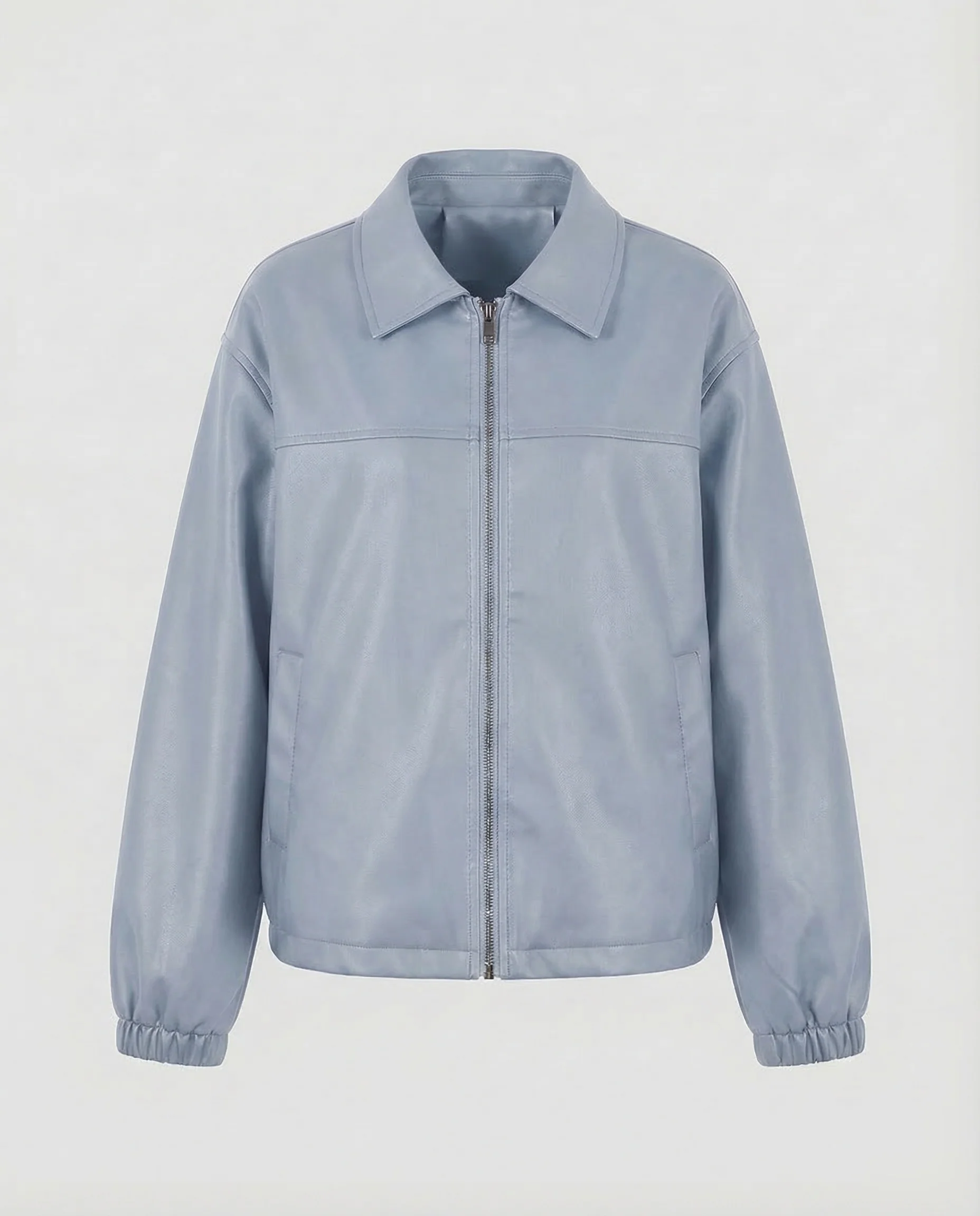 Damen Kunstleder Blouson Gefüttert - Image 7