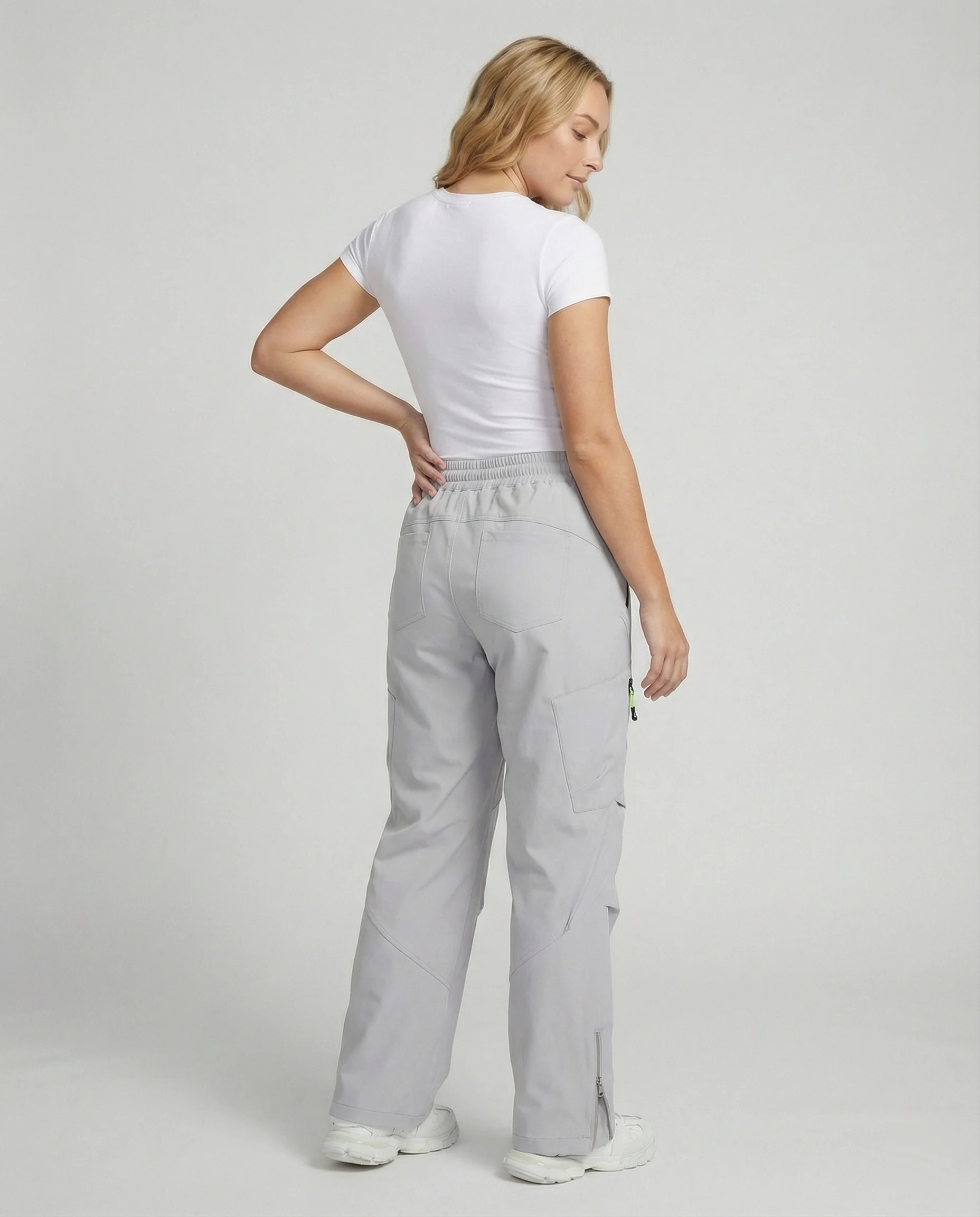 Gefütterte technische Skihose mit Cargo-Taschen, elastischem Tunnelzugbund und verstellbaren Beinabschlüssen Heidi-Mode - Image 3
