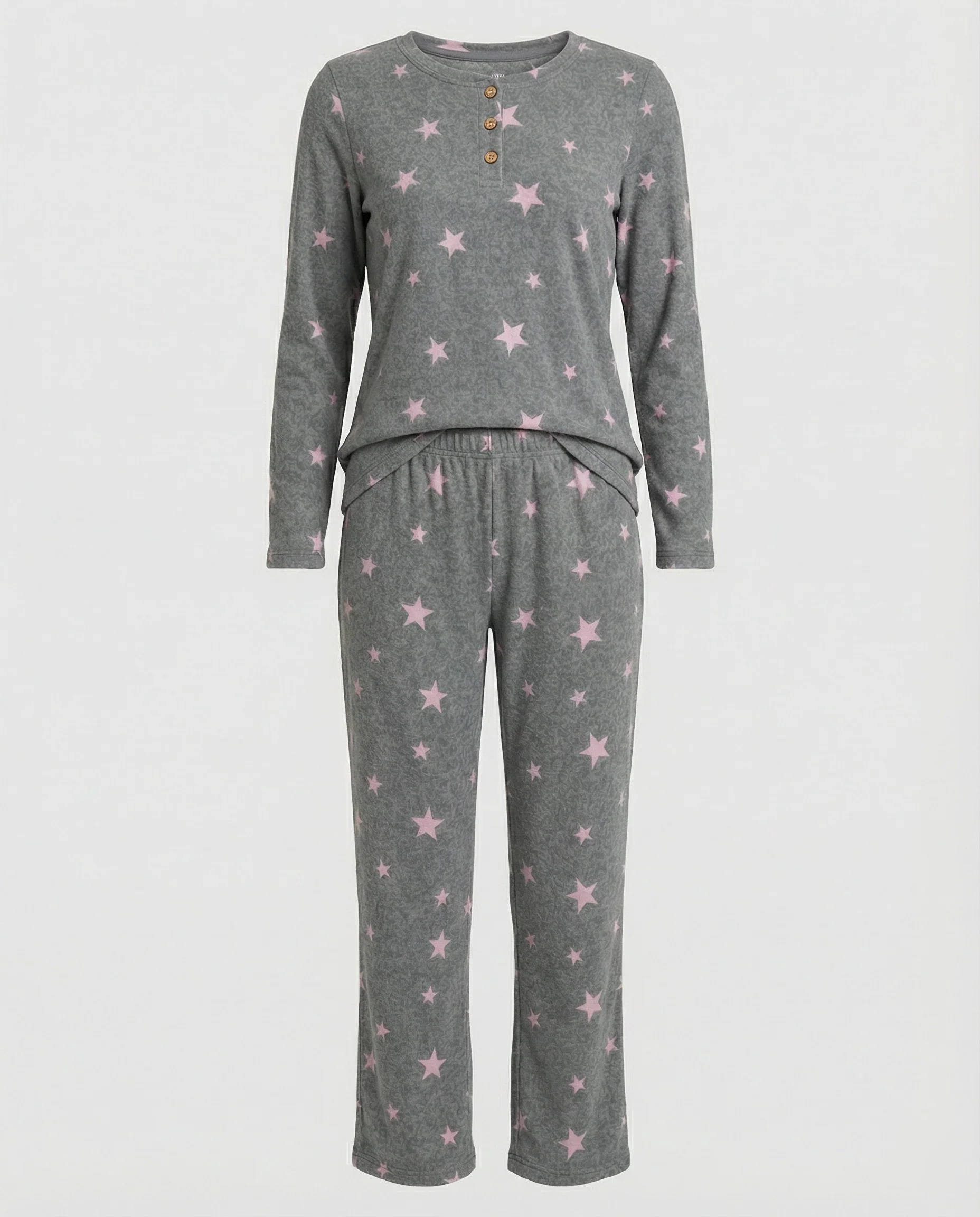 Damen Pyjama Set Damen Print - Image 11