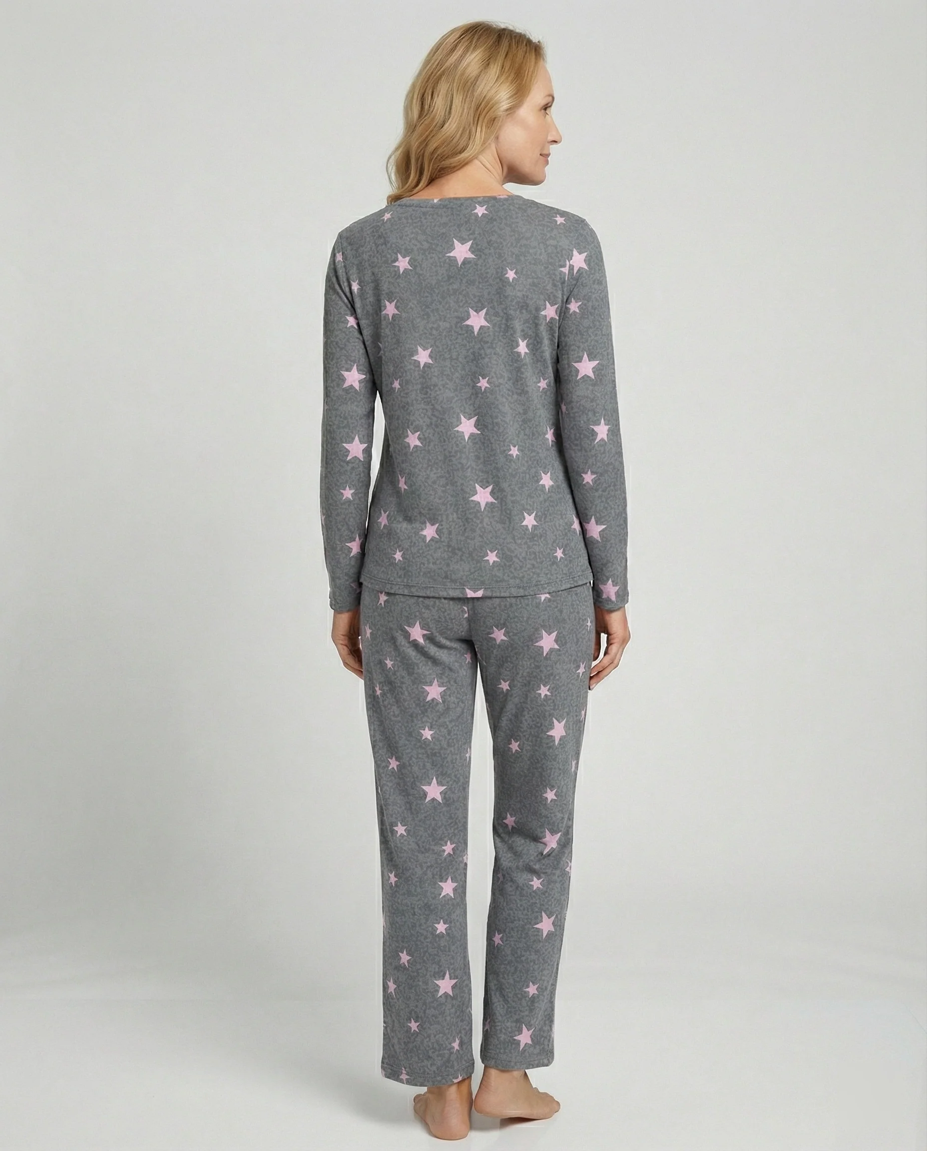 Damen Pyjama Set Damen Print - Image 8