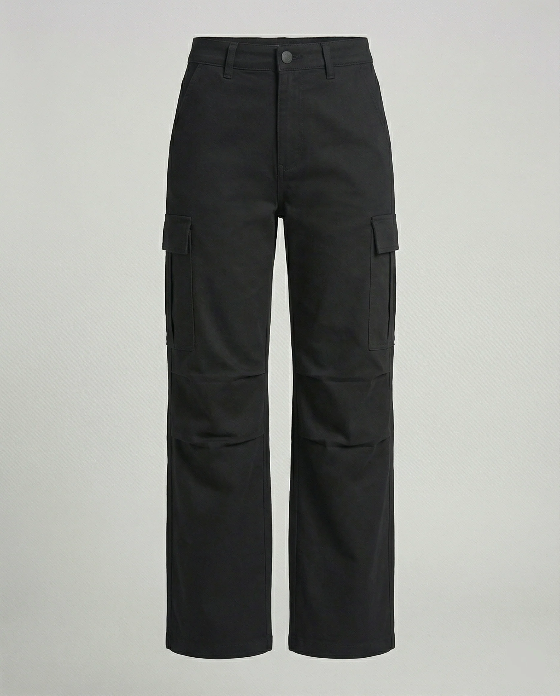 Gerade geschnittene Cargohose im Arbeitslook mit tiefem Schritt, Knie-Teilungsnaht und großen Klappentaschen Heidi-Mode - Image 5