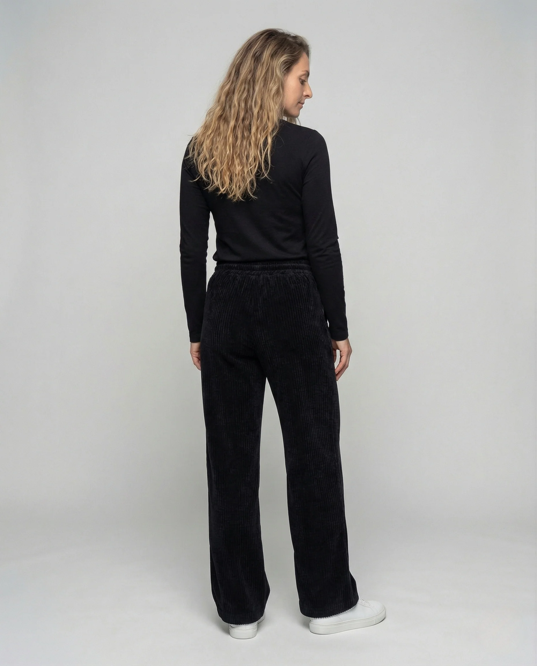Damen Gerippte Thermo Loungehose - Image 3