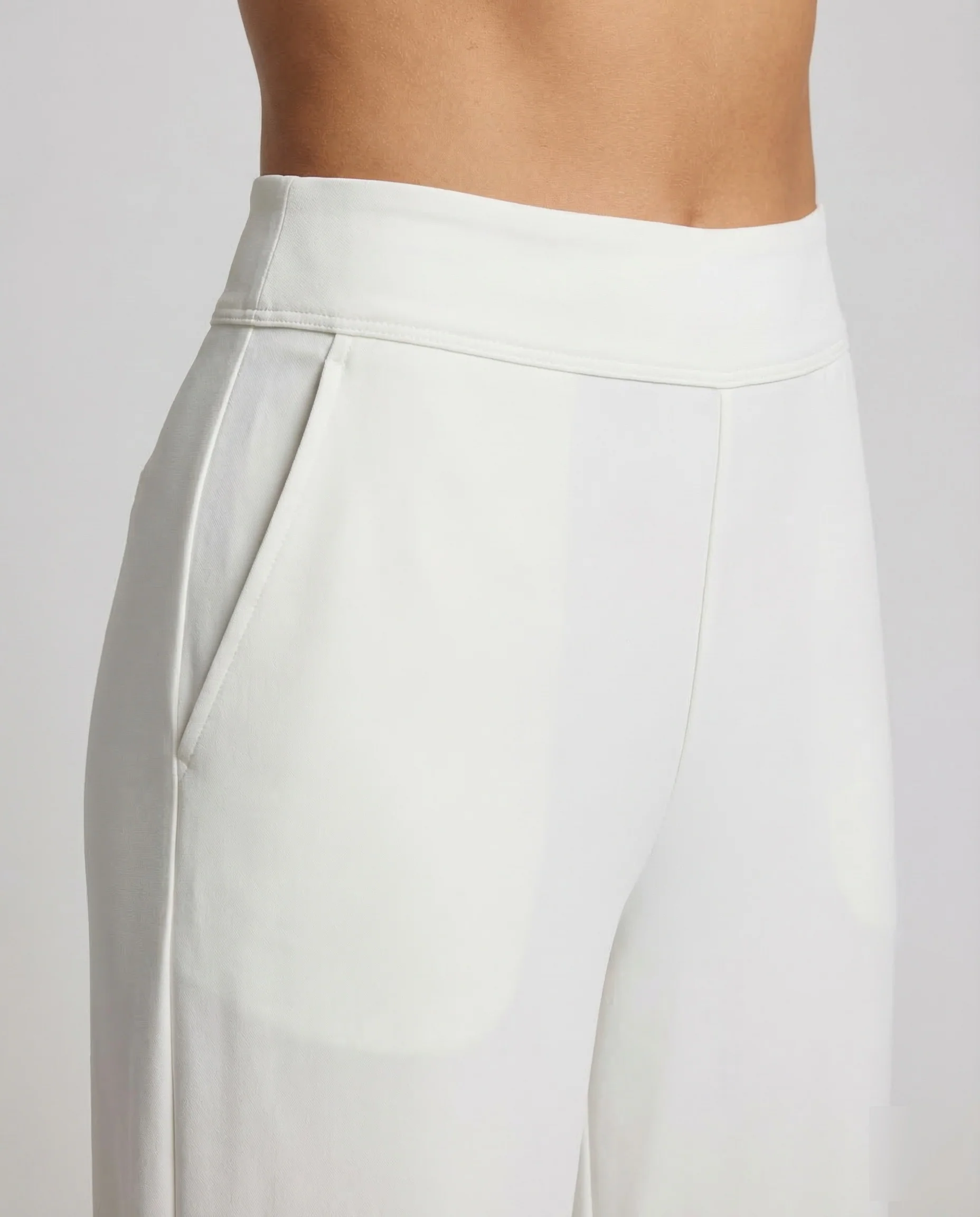 Damen Cordhose Gerippt High Waist Weites Bein - Image 3