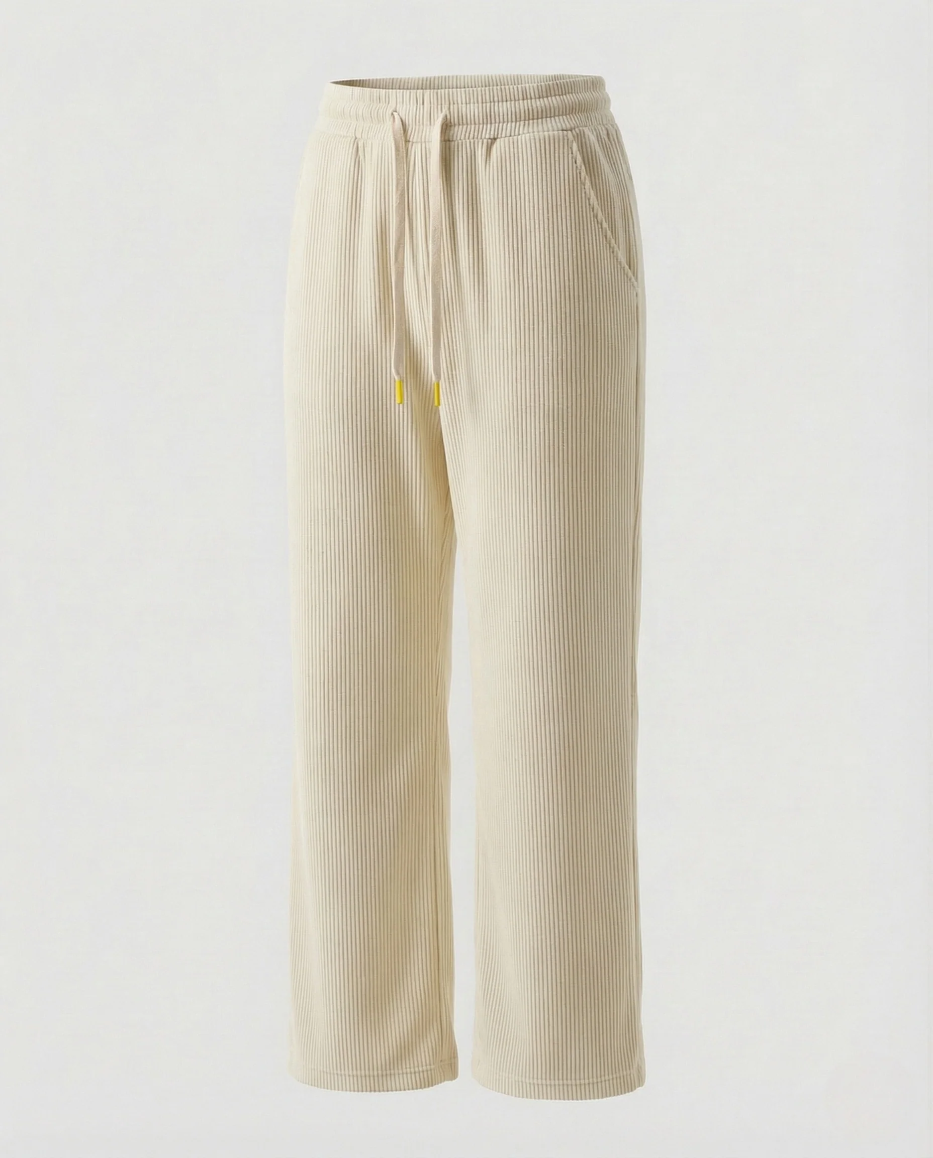 Damen Freizeithose Gerippt Elastischer Bund Tunnelzug Taschen - Image 7