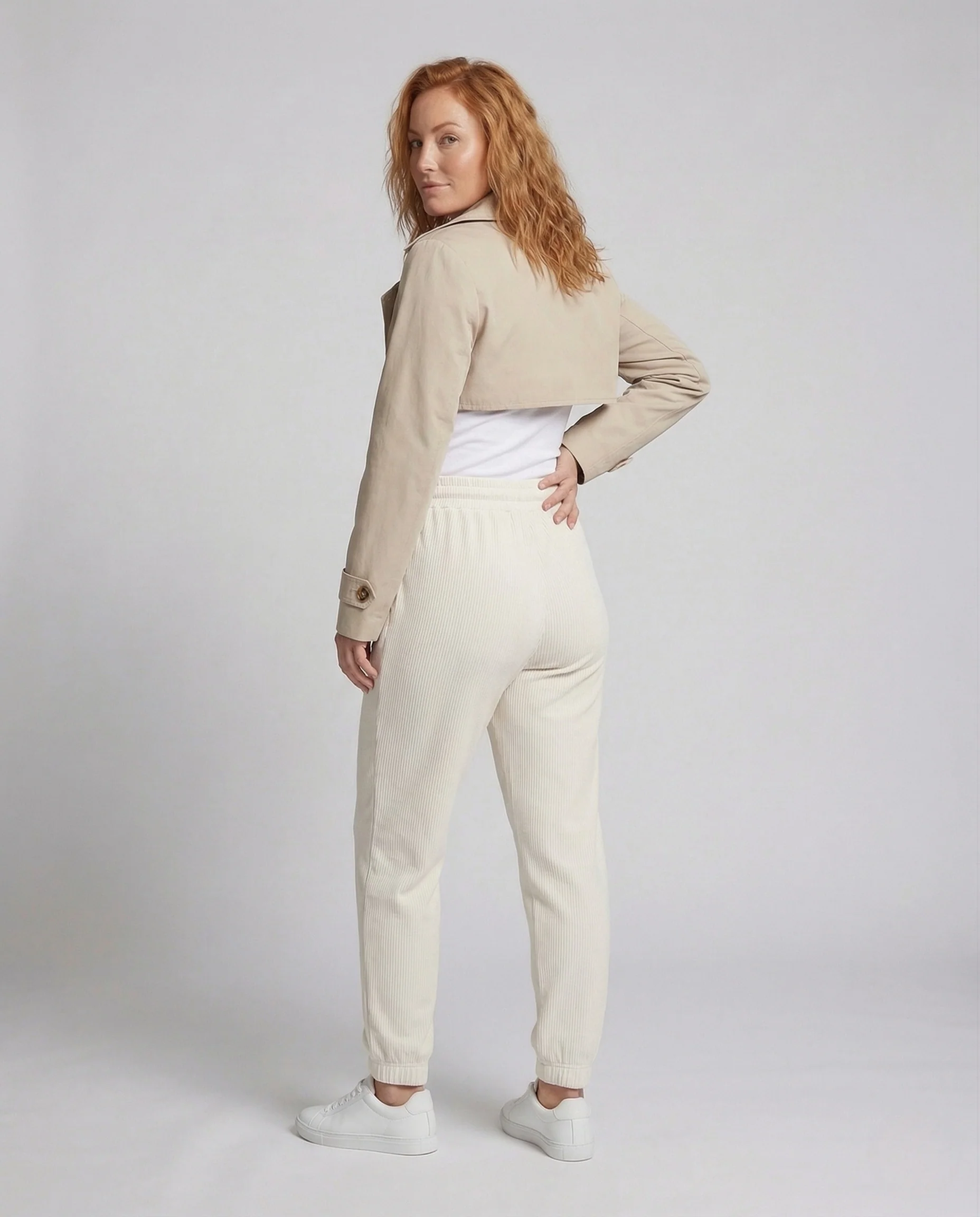 Damen Jogginghose Ripp Tunnelzug - Image 4