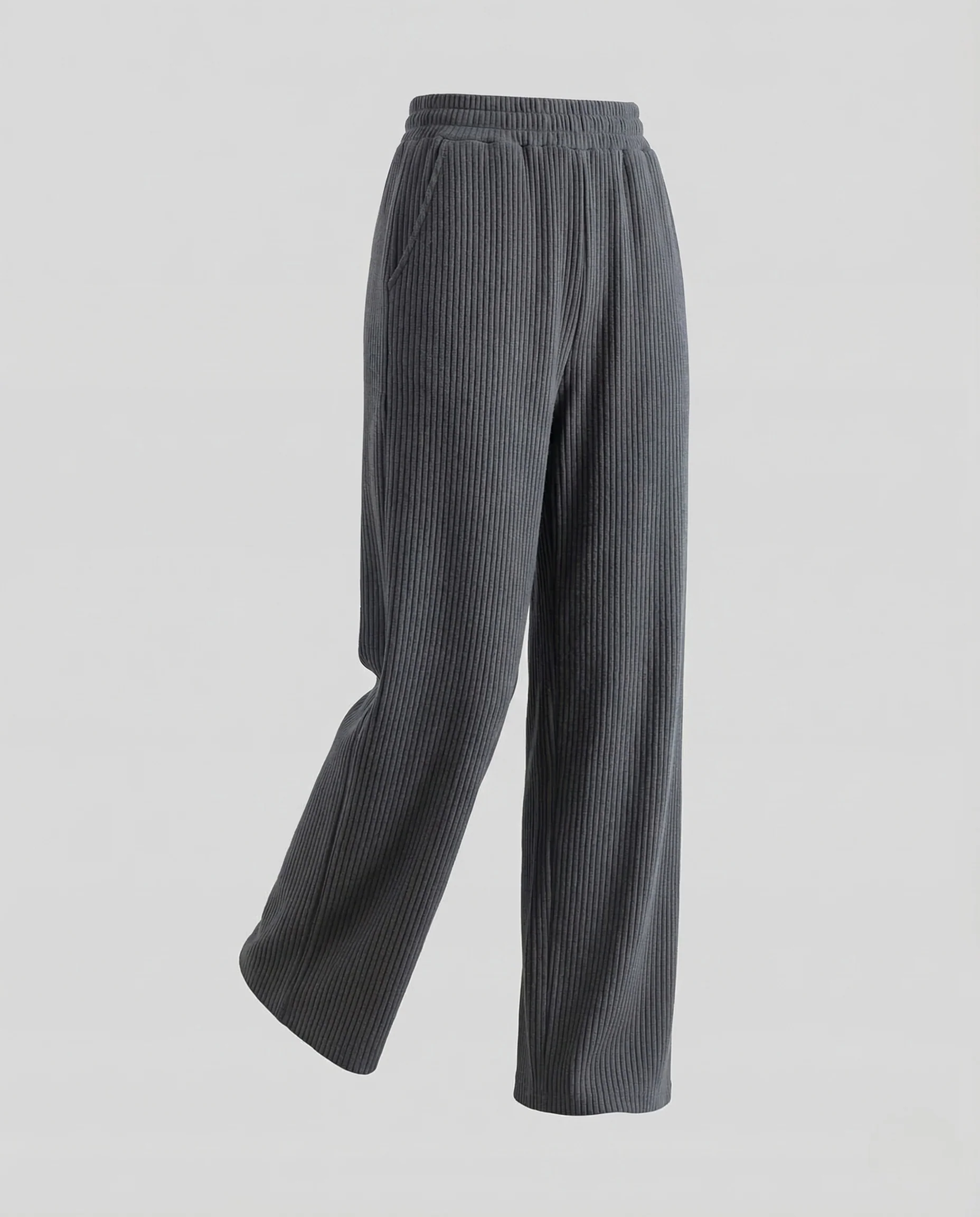 Damen Strickhose Ripp High Waist - Image 5