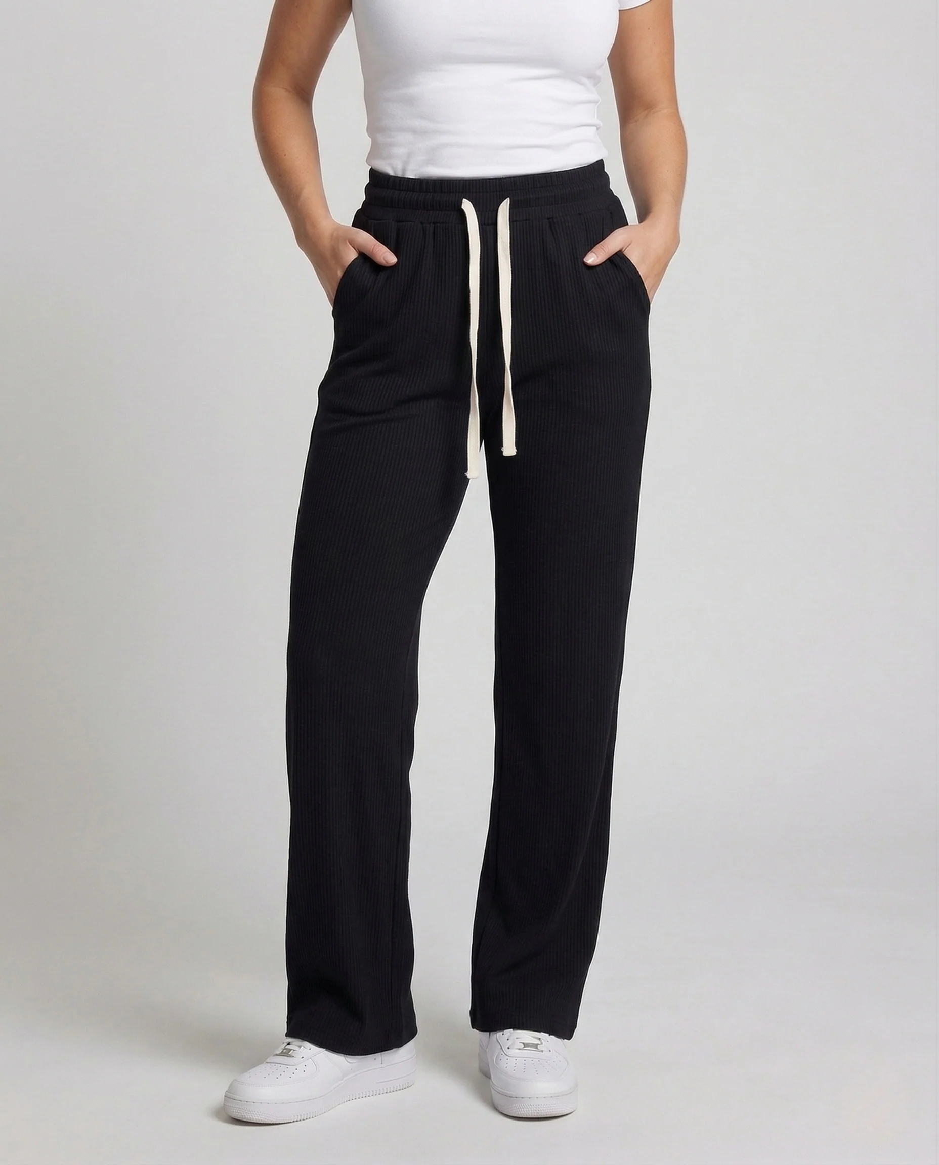 Damen Thermo Jogginghose Gerippt Teddyfutter Elastischer Bund - Image 2