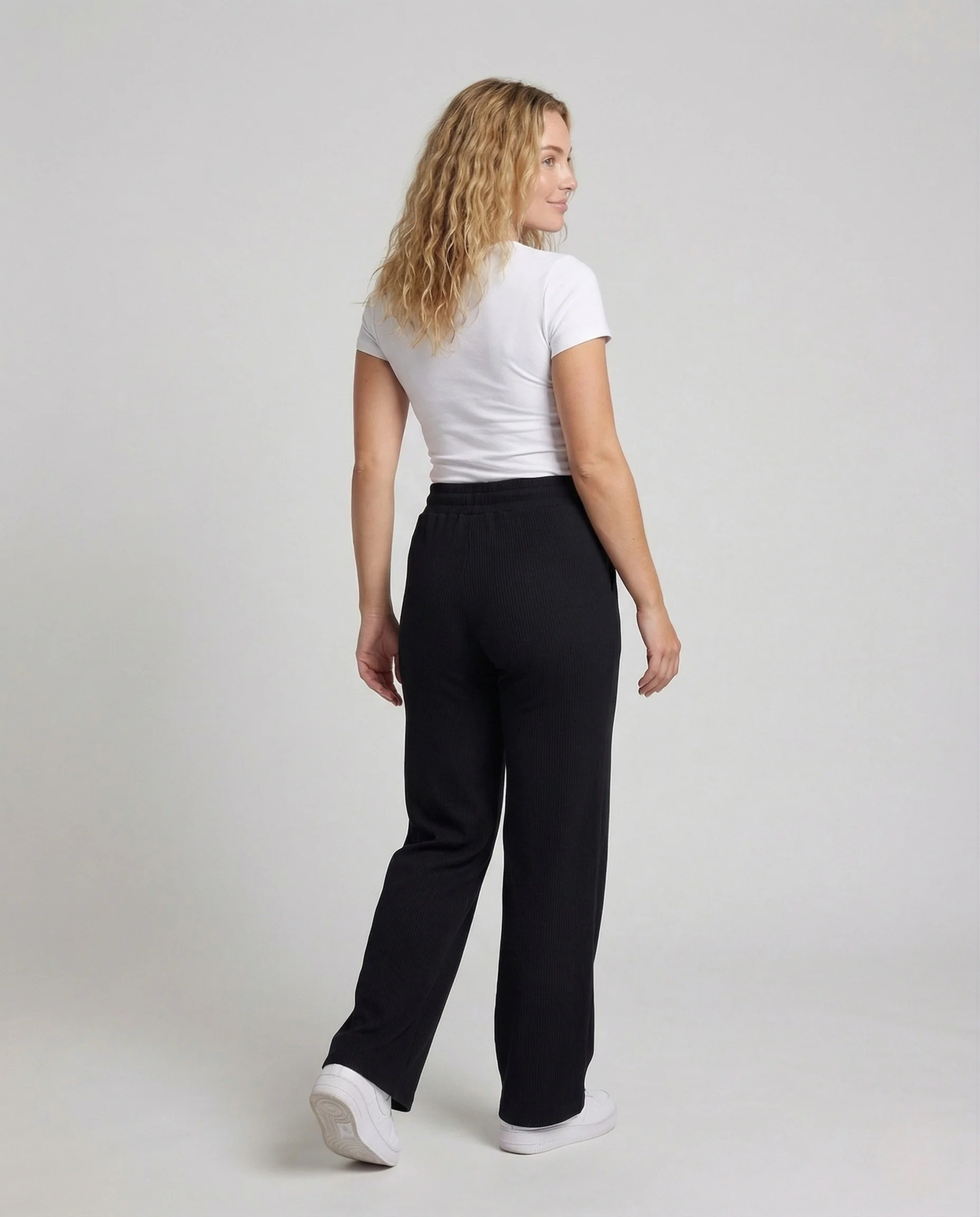 Damen Thermo Jogginghose Gerippt Teddyfutter Elastischer Bund - Image 4