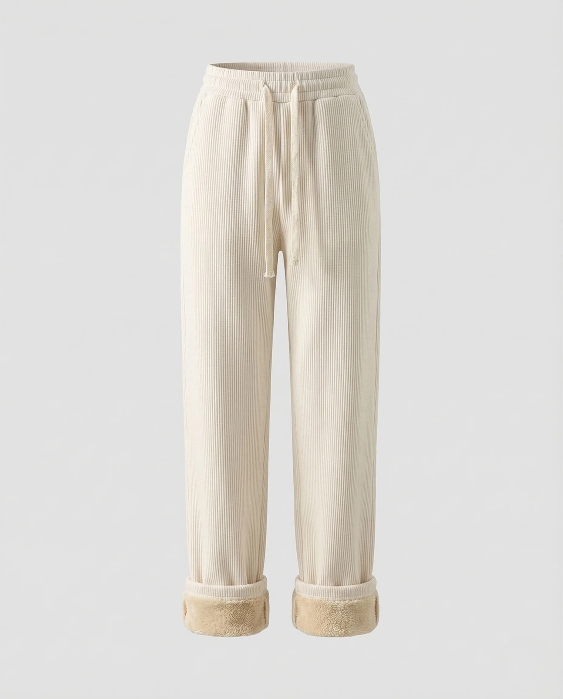 Damen Thermo Jogginghose Gerippt Teddyfutter Elastischer Bund - Image 5