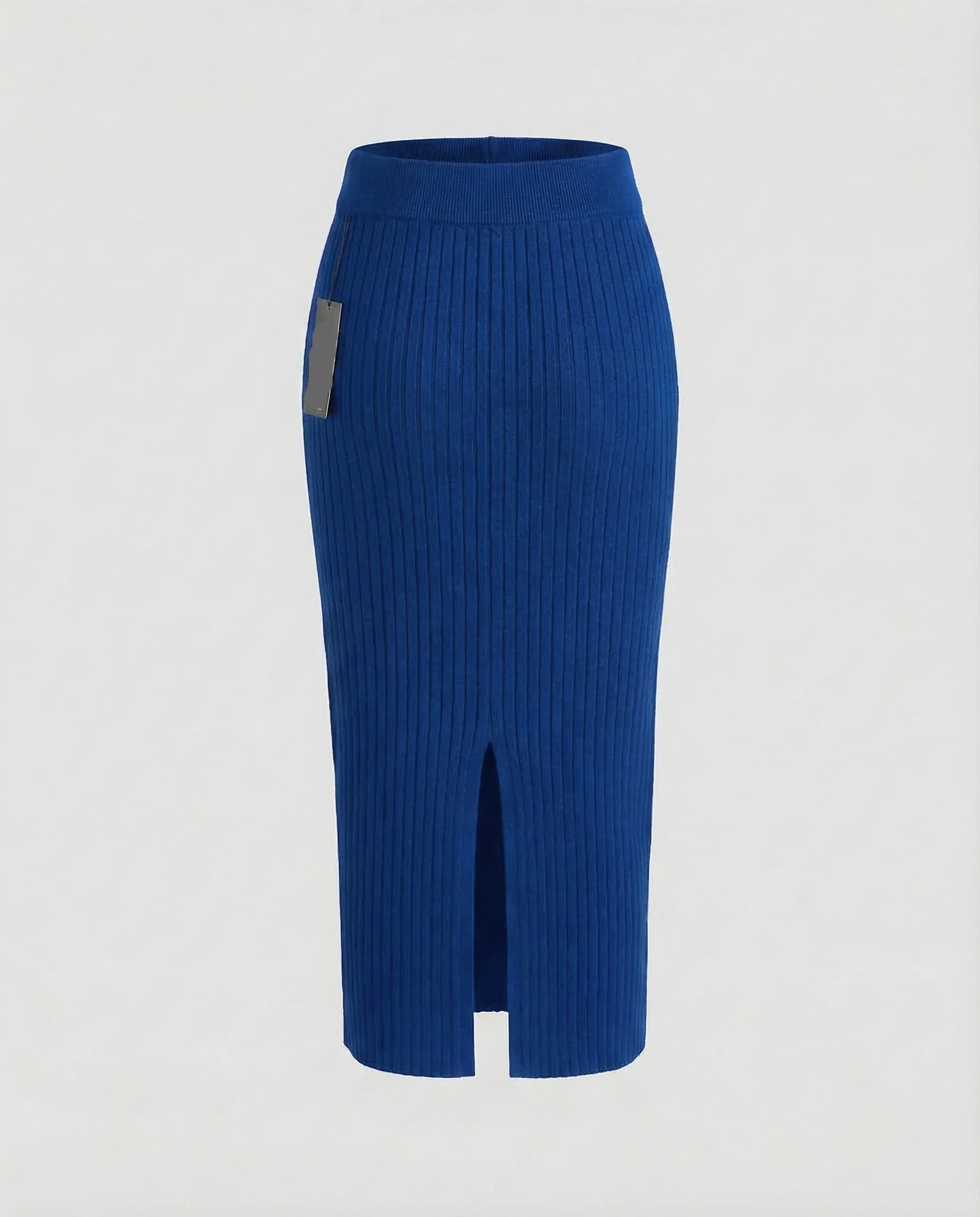 Damen Feinstrick Midirock mit Schlitz - Image 11