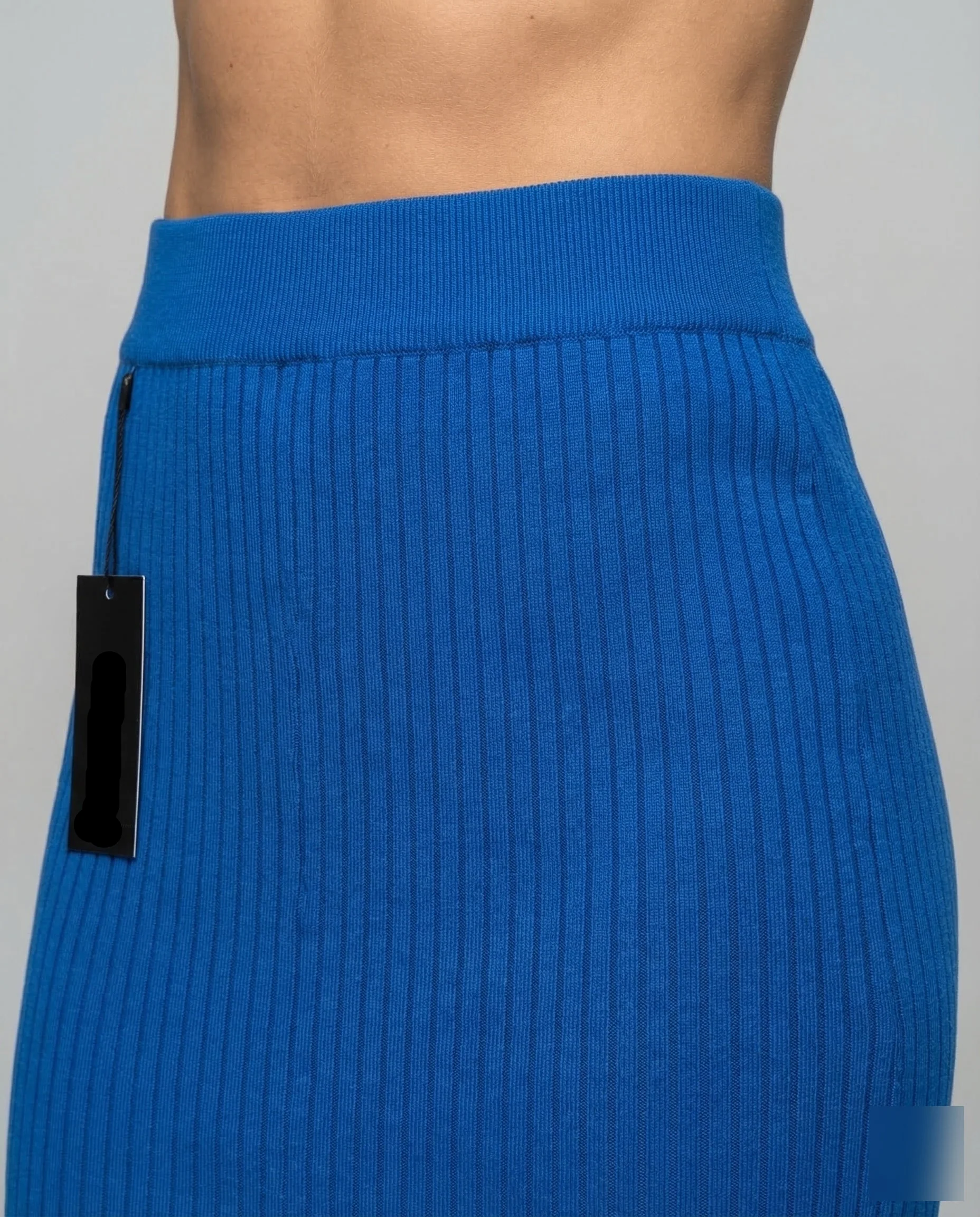 Damen Feinstrick Midirock mit Schlitz - Image 3