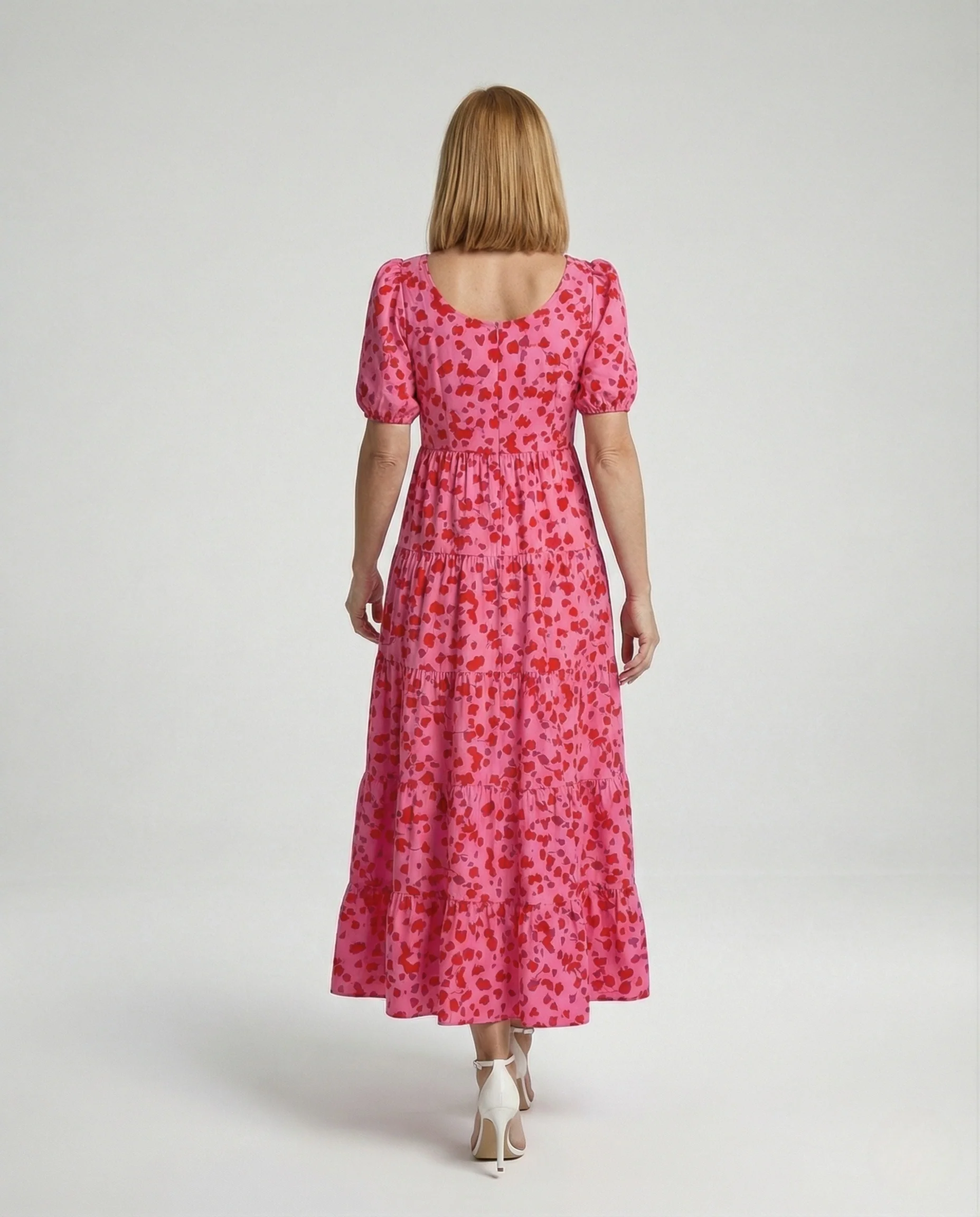 Damen Gestuftes Jersey-Midikleid mit Empire-Taille - Image 4