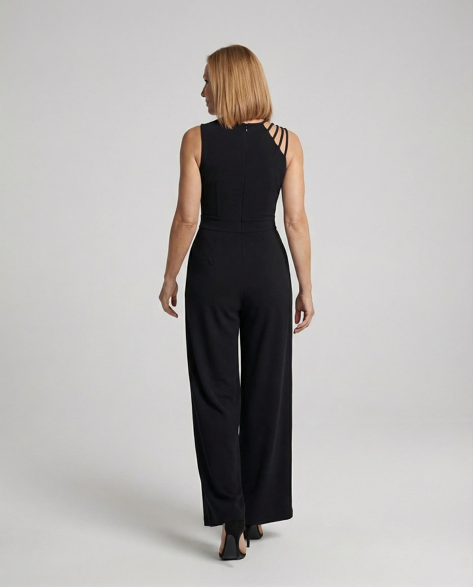 Damen Jumpsuit glamour Pailletten weit - Image 3