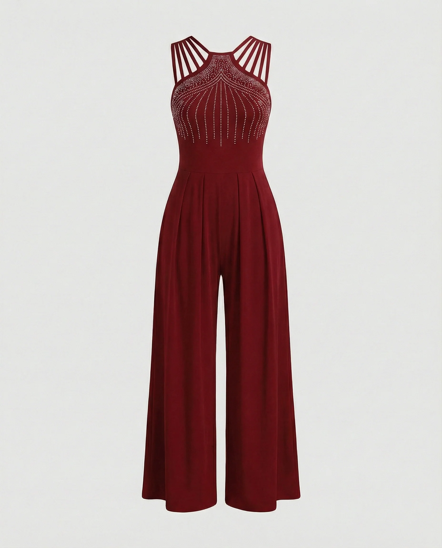 Damen Jumpsuit glamour Pailletten weit - Image 7
