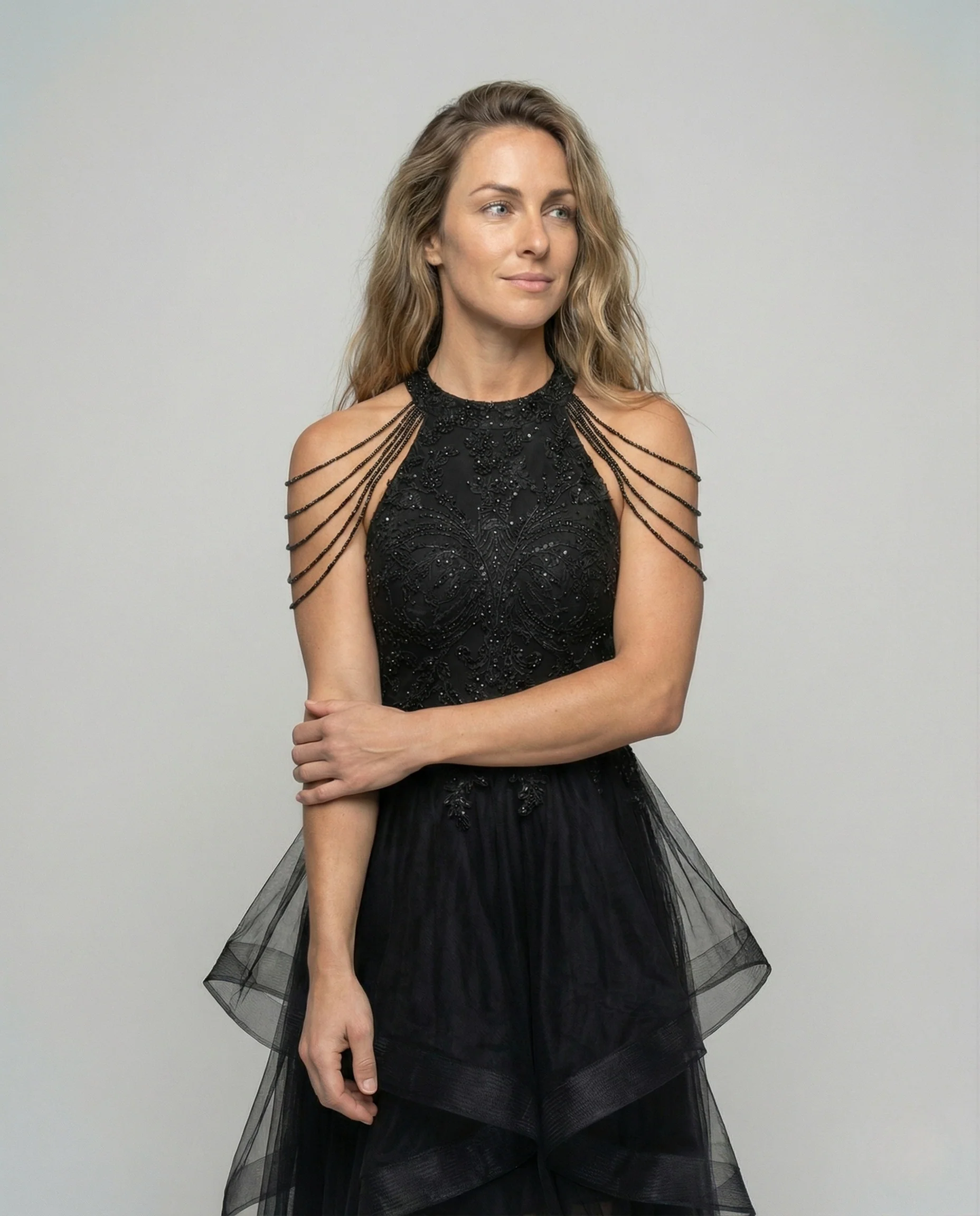 Damen Gala Tüllkleid mit Mieder - Image 2