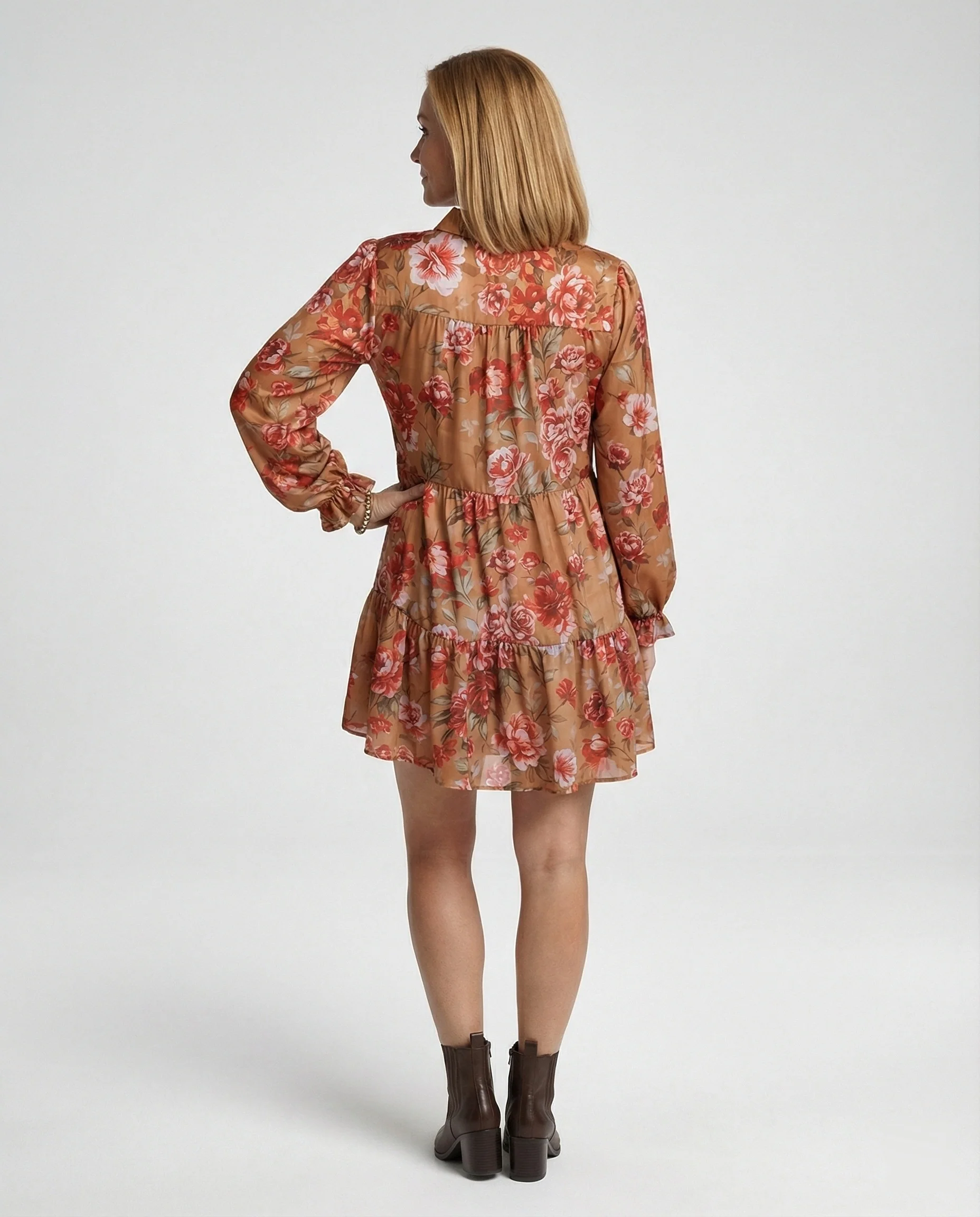 Damen Freizeitkleid Tunika Mini - Image 3
