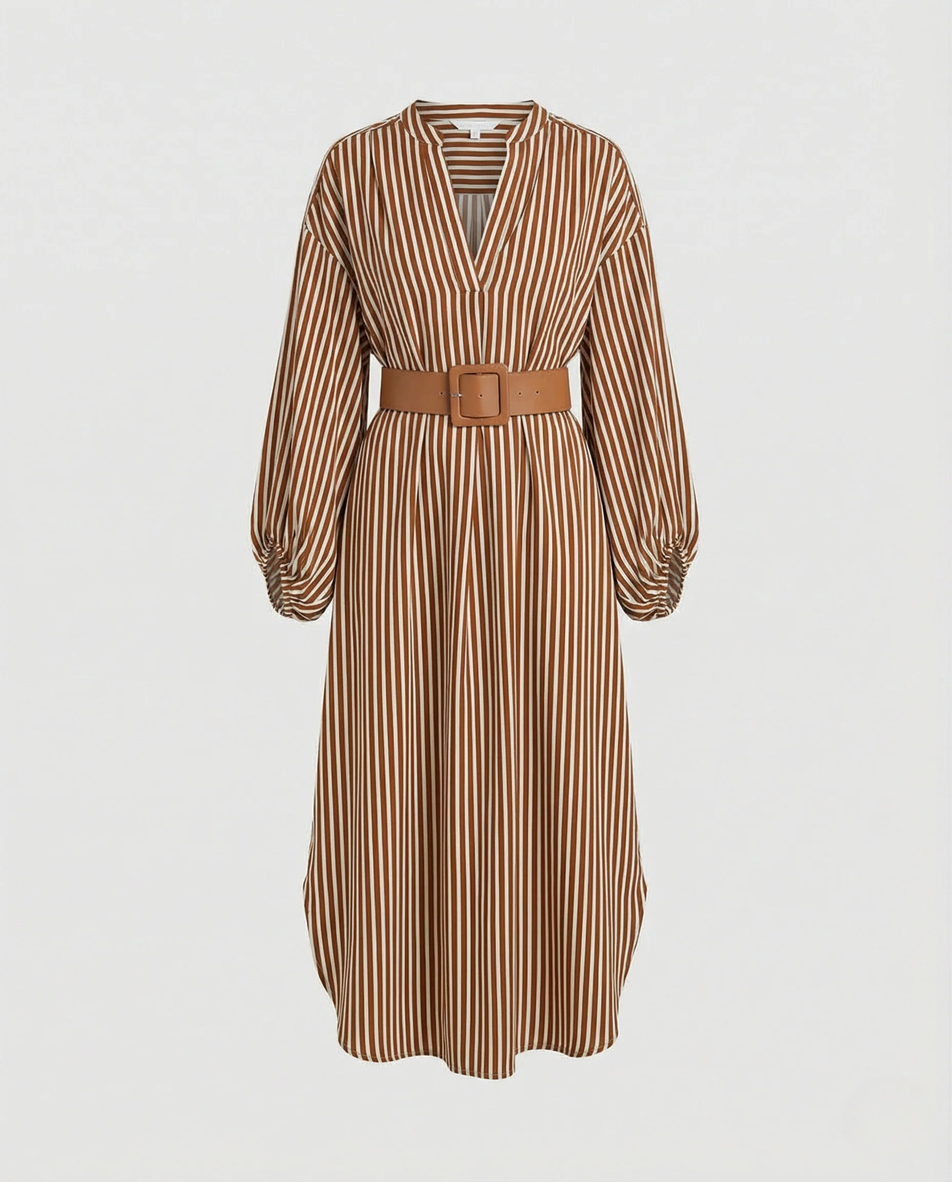 Damen Hemdblusenkleid Ballonärmel - Image 5