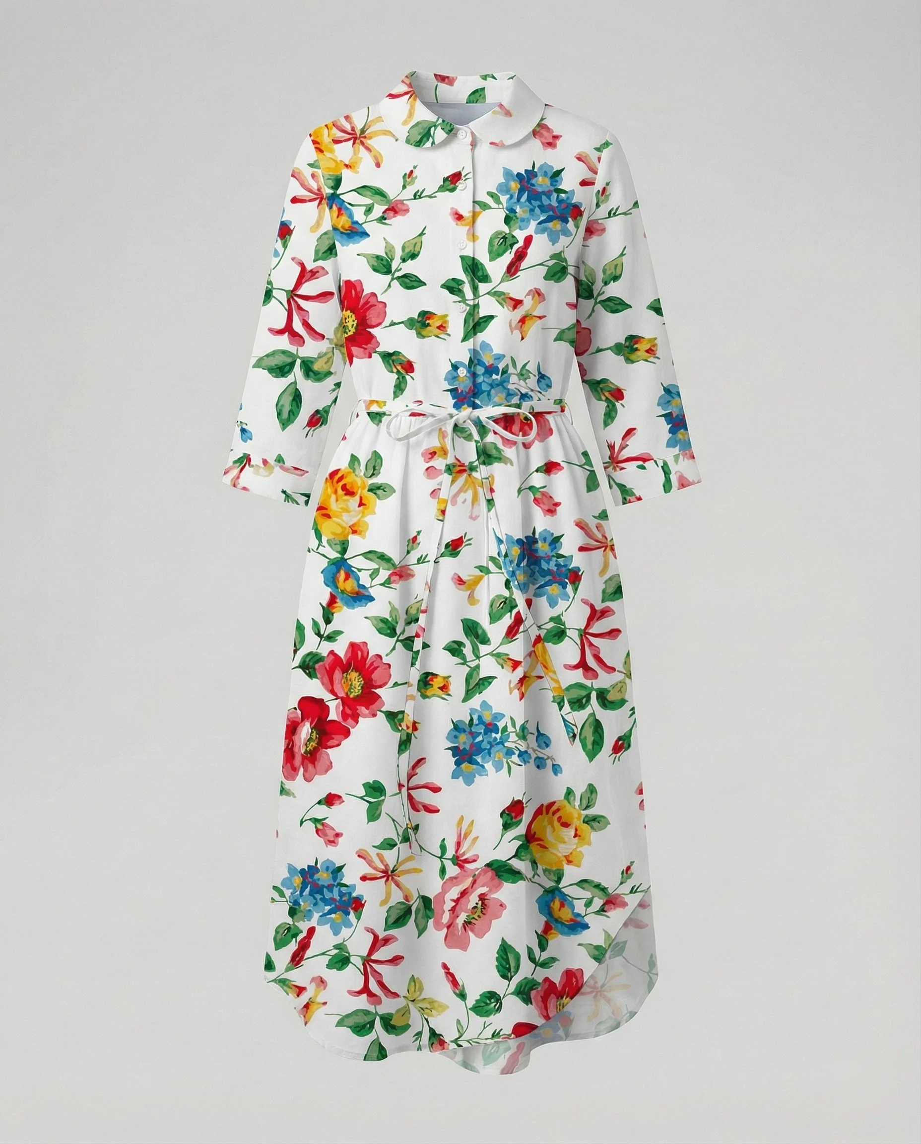 Damen Maxikleid Hemdblusenkleid Gänseblümchen - Image 33