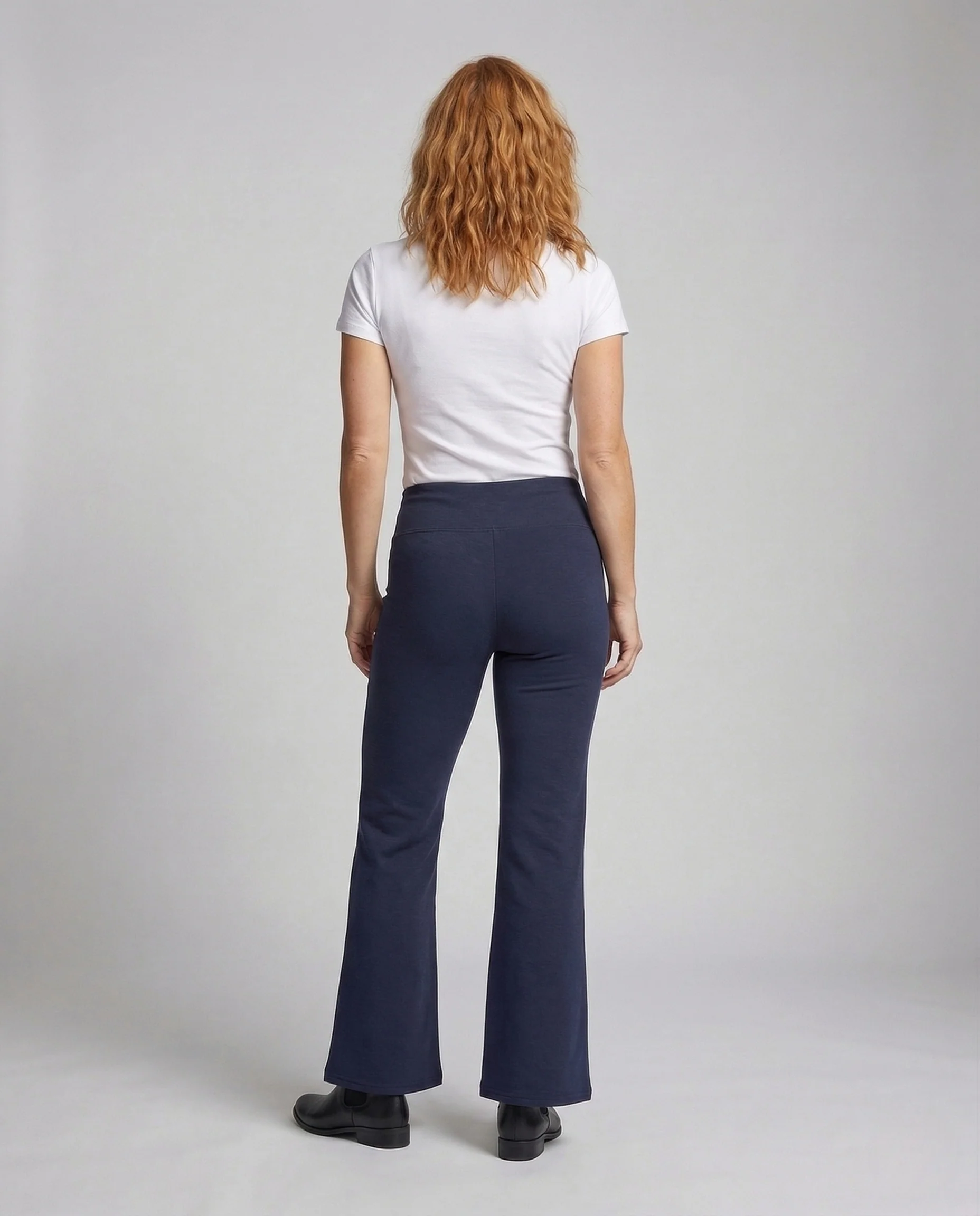 Damen Palazzo Strickhose High Waist mit Weitem Bein - Image 4