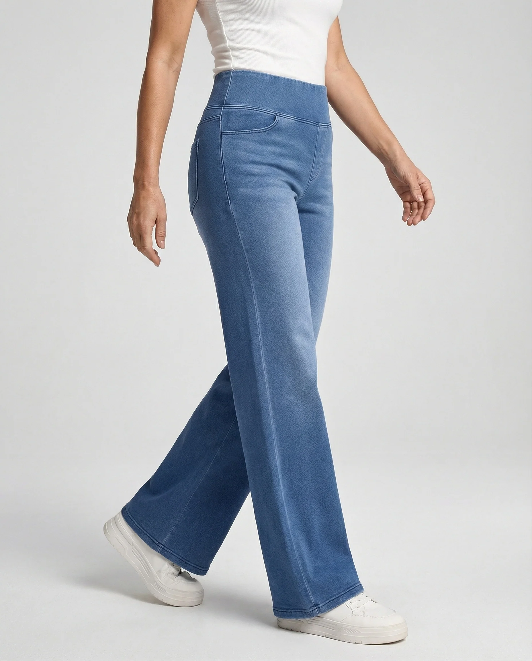 Damen Flared Jeans High Waist Stretch - Image 2