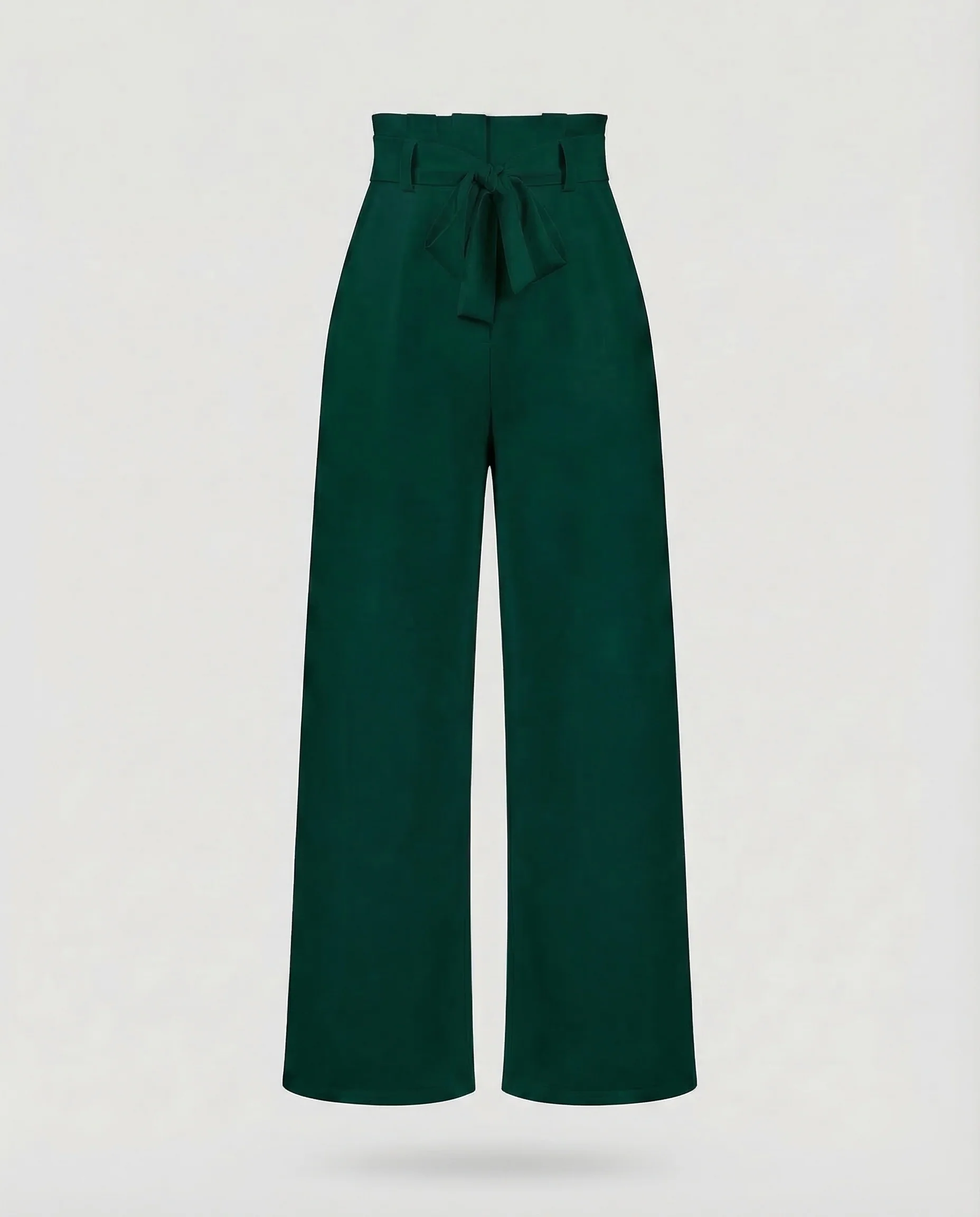 Damen Hose High Waist Bindegürtel - Image 7