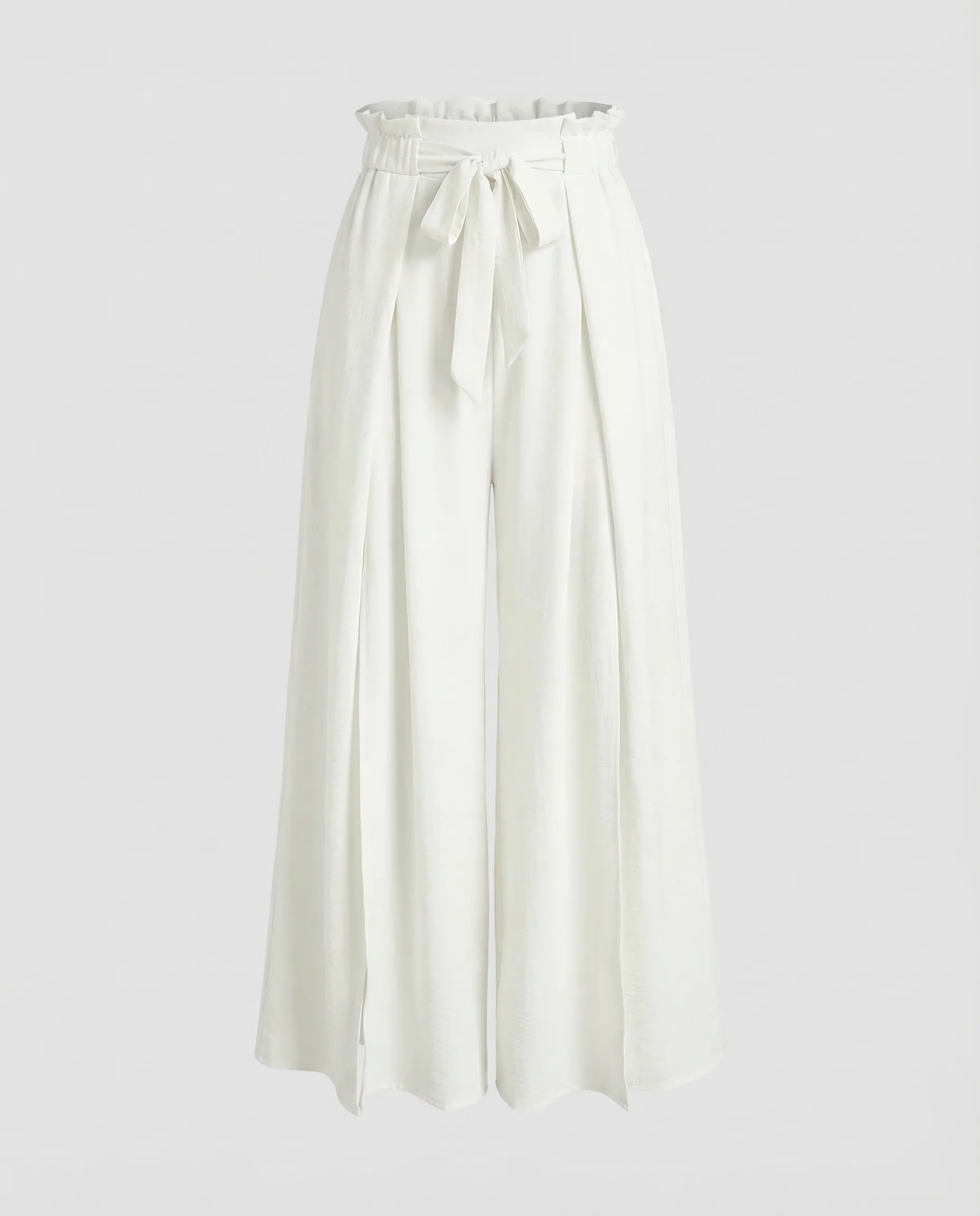 Damen Palazzo Hose High Waist Schlitz - Image 5