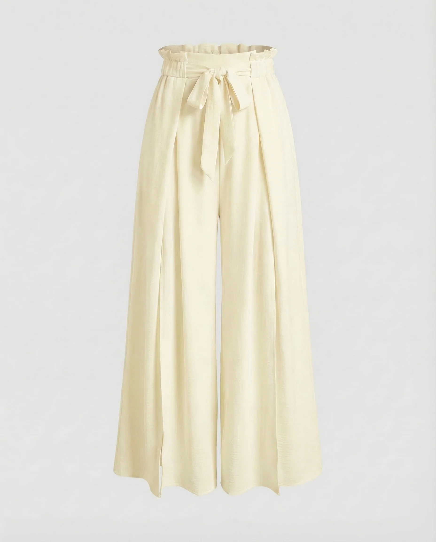 Damen Palazzo Hose High Waist Schlitz - Image 6