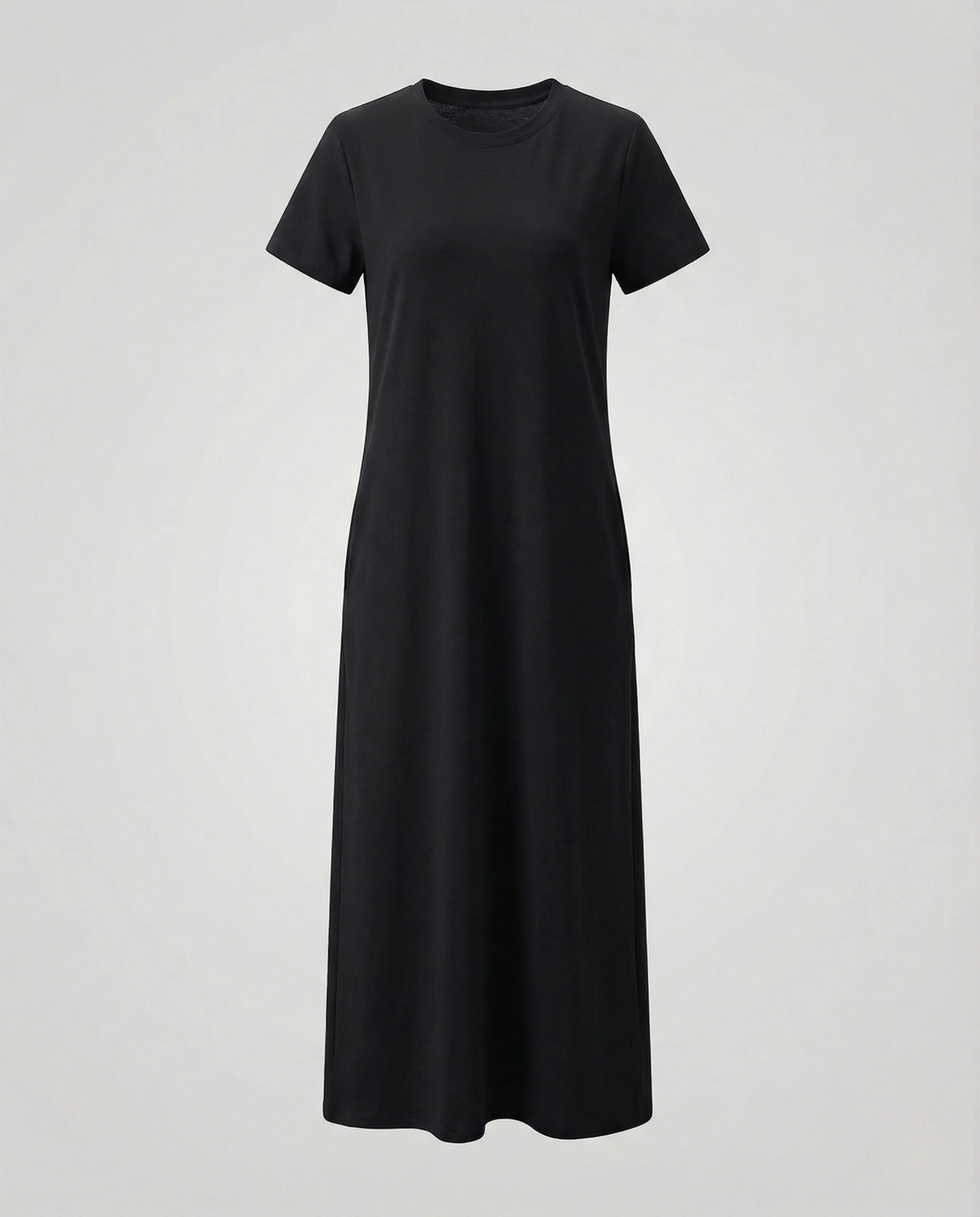 Damen Hochgeschlossenes Jersey Midikleid - Image 6