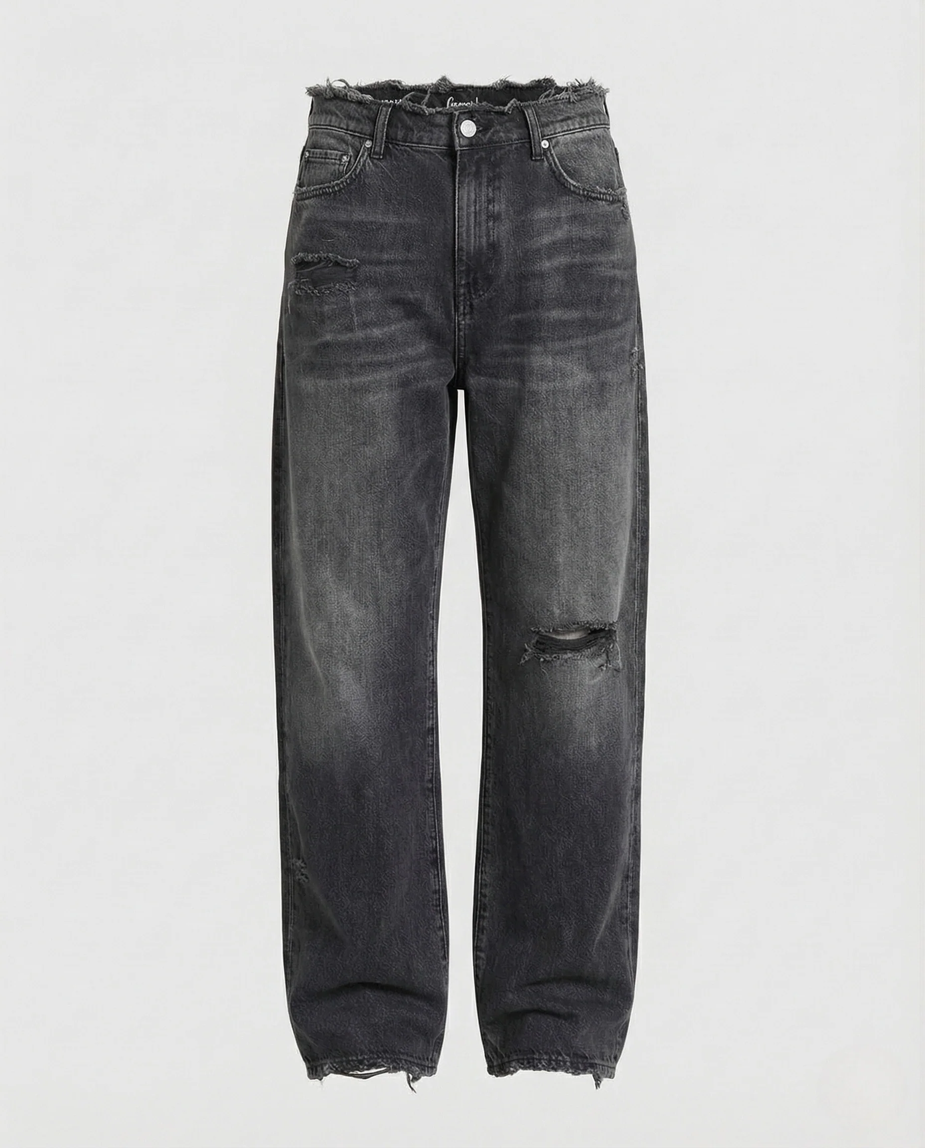 Damen Boyfriend Jeans High Waist Used Look - Image 6