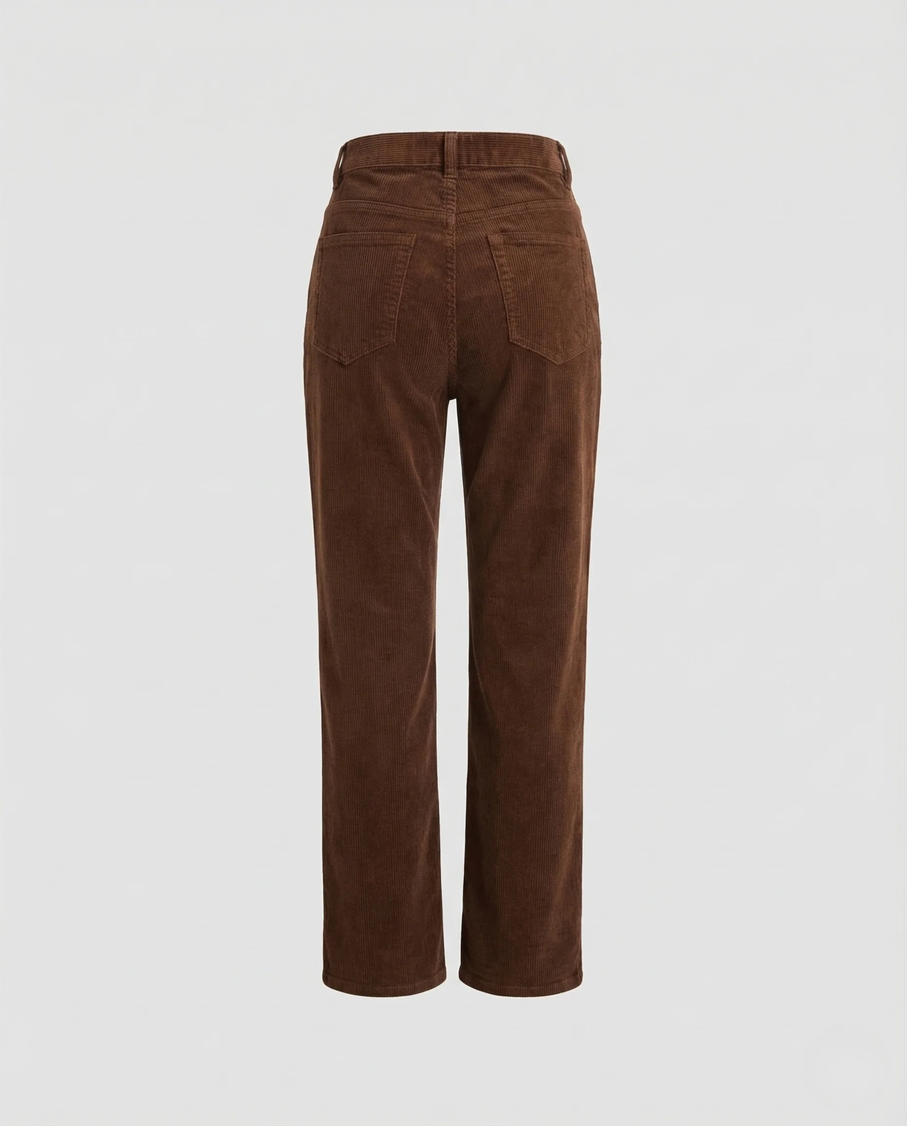Damen Cordhose High Waist Gerades Bein Gesäßtaschen - Image 5
