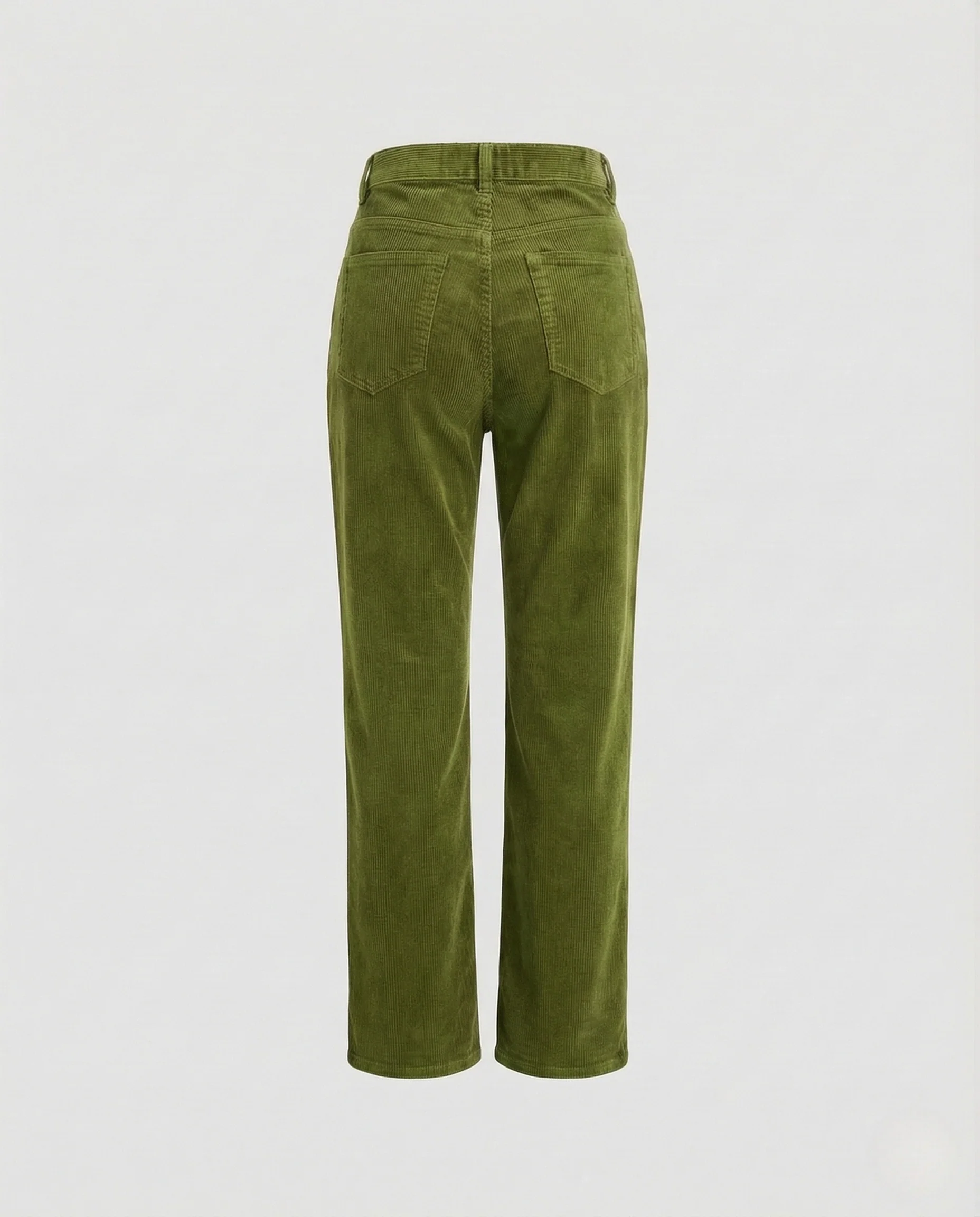 Damen Cordhose High Waist Gerades Bein Gesäßtaschen - Image 6
