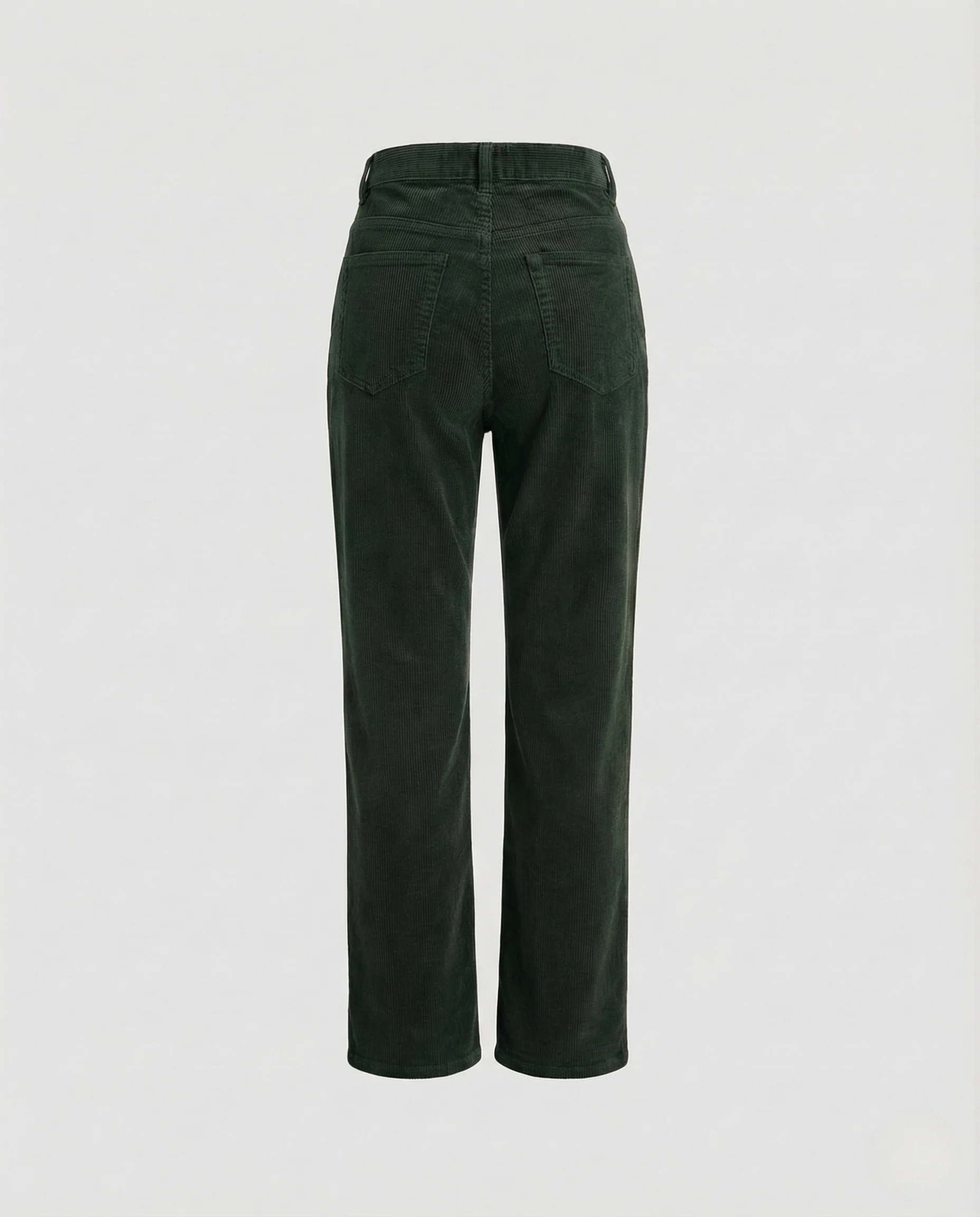 Damen Cordhose High Waist Gerades Bein Gesäßtaschen - Image 7
