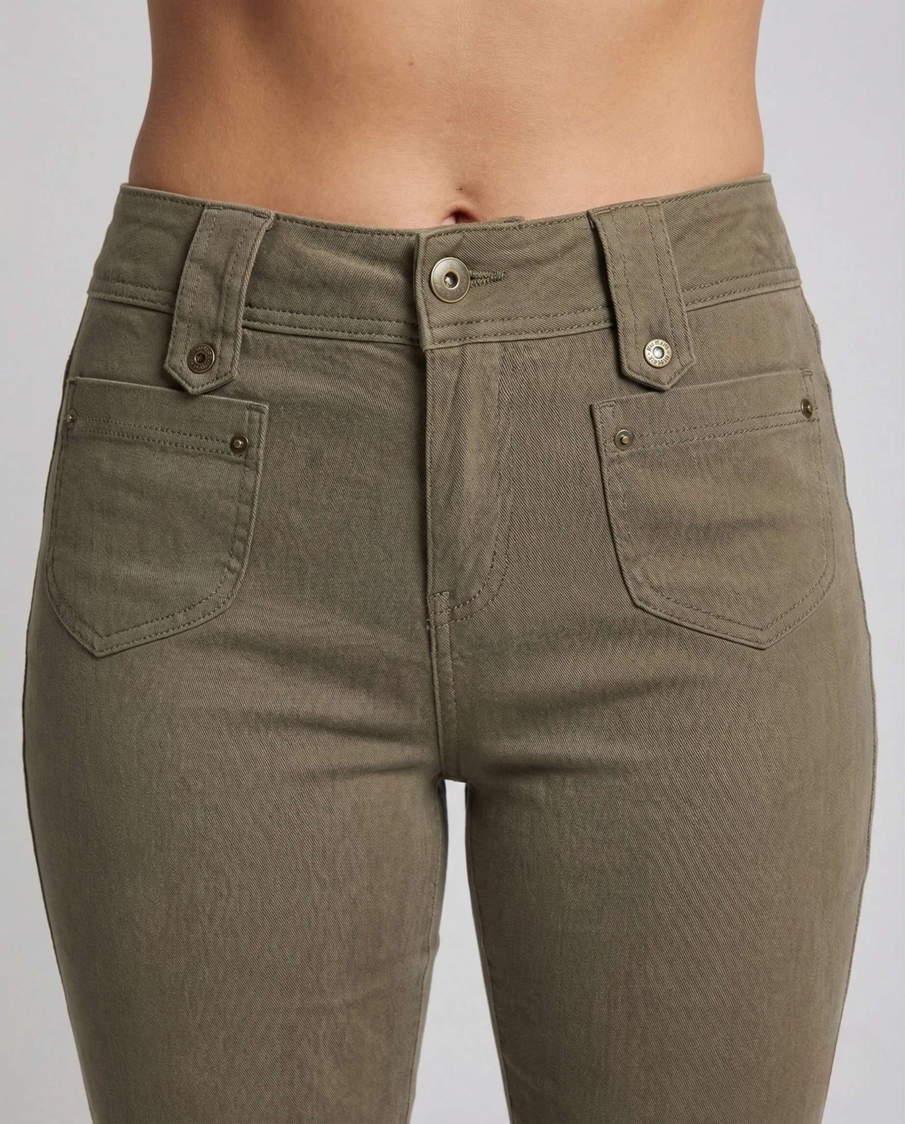 Damen Schlaghose Baumwolle High Waist - Image 3