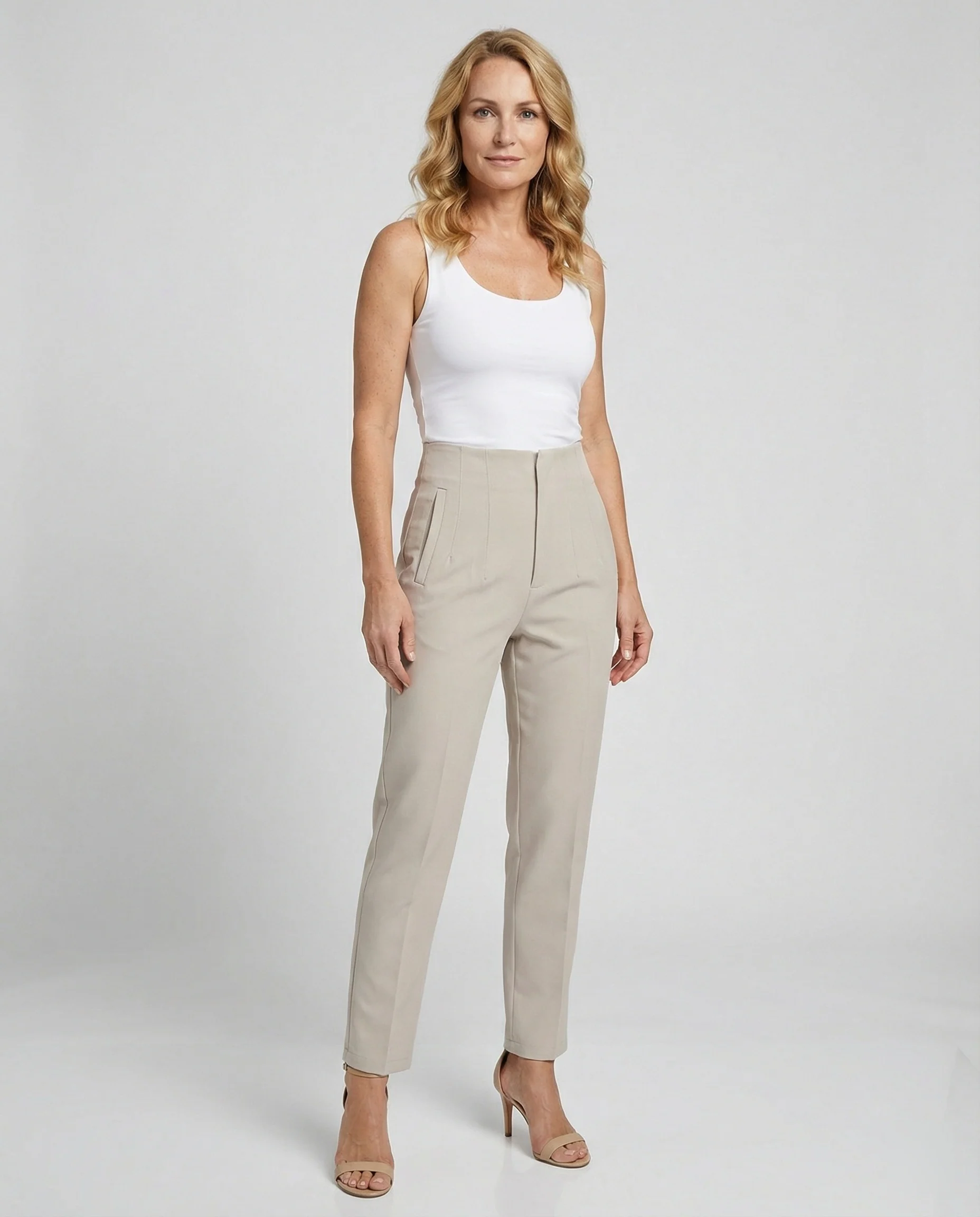 Freizeitkleidung Damen Anzughose High Waist - Image 3