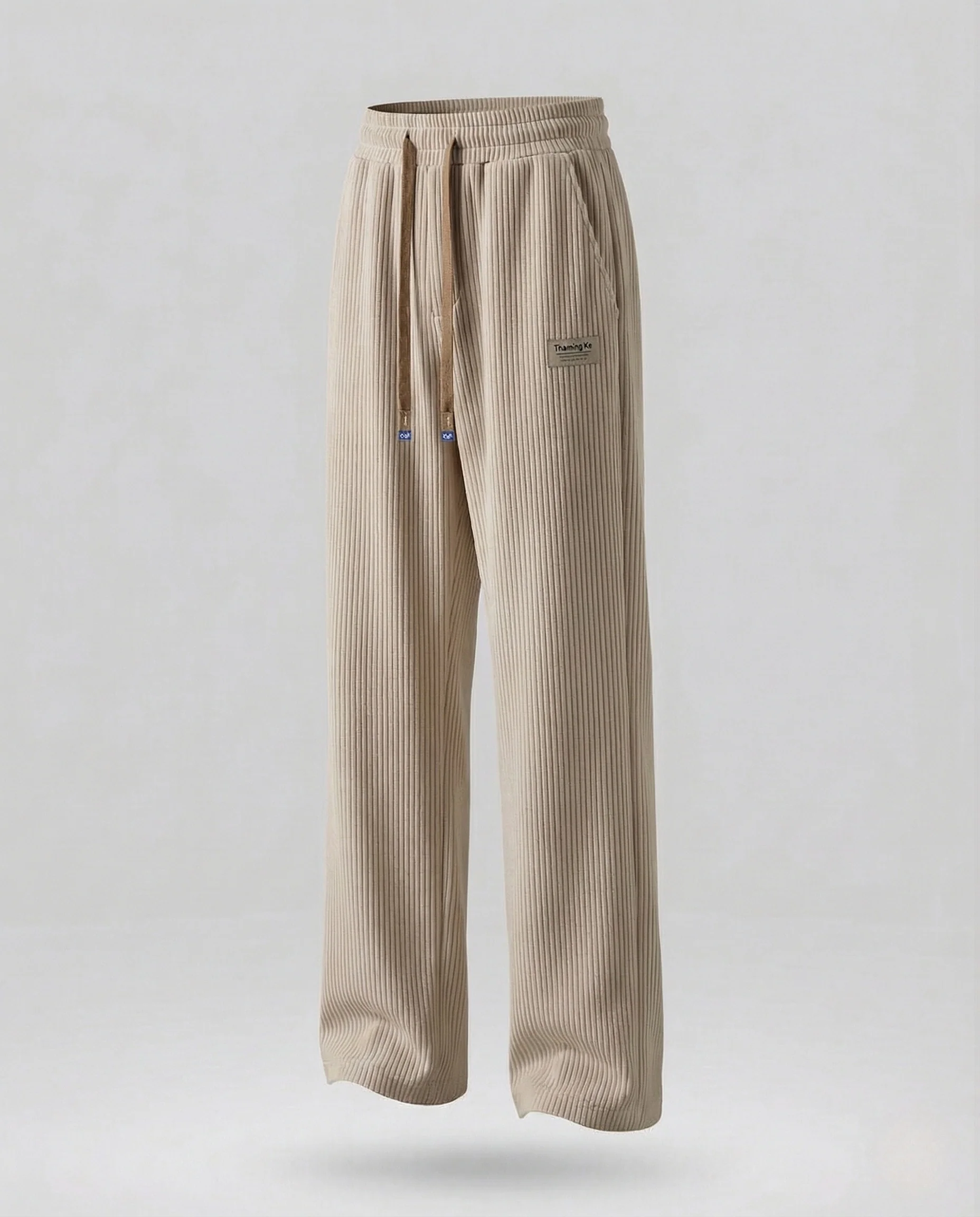 Damen gerippte Loungehose High Waist mit weitem Bein - Image 7