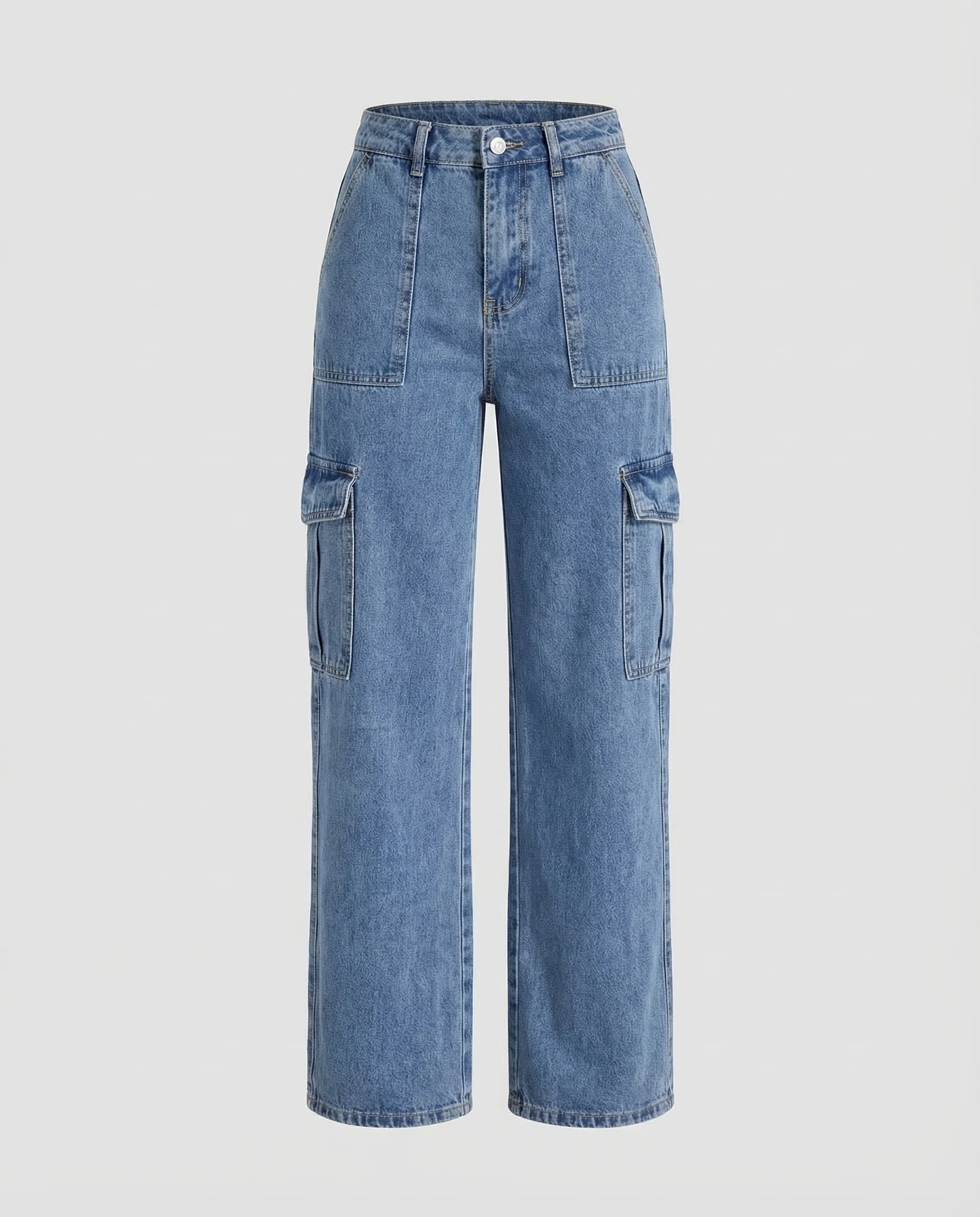 Damen Jeans Arbeitshose Gerade - Image 5