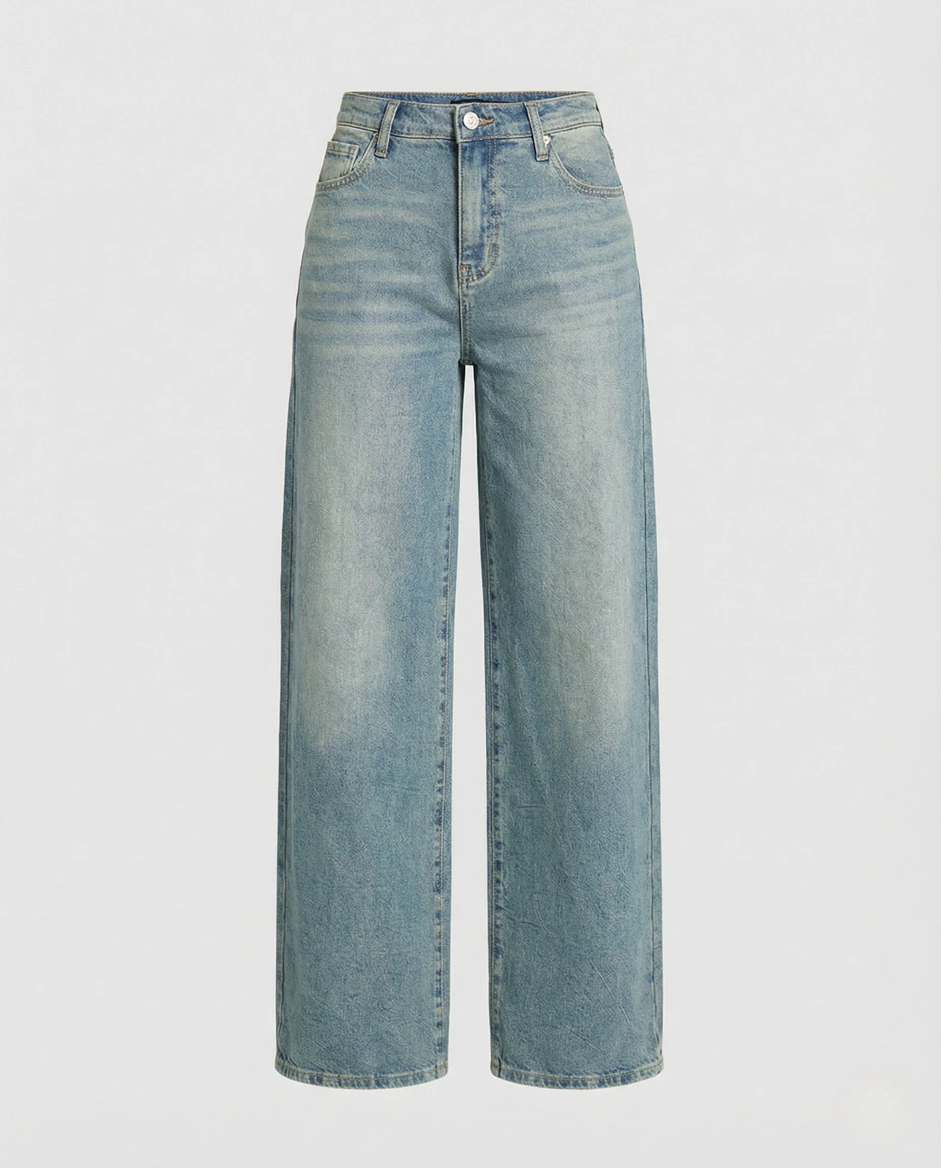 Damen Jeans High Waist weit - Image 4
