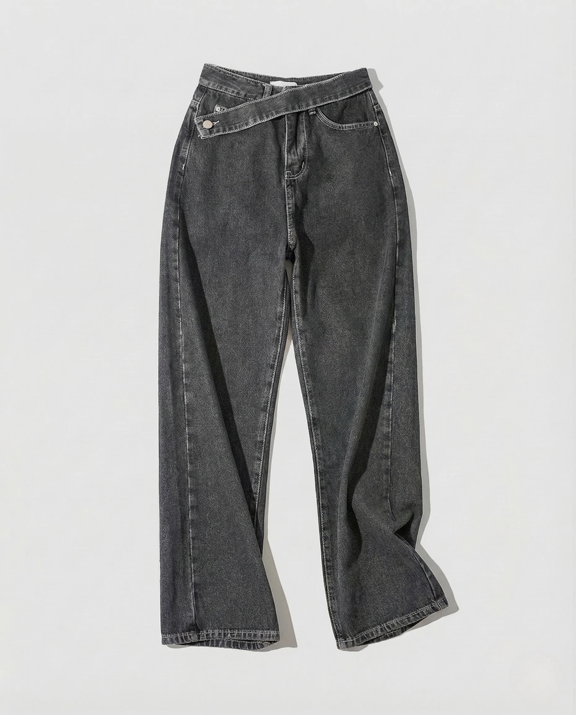 Damen Jeans High Waist Weites Bein - Image 6