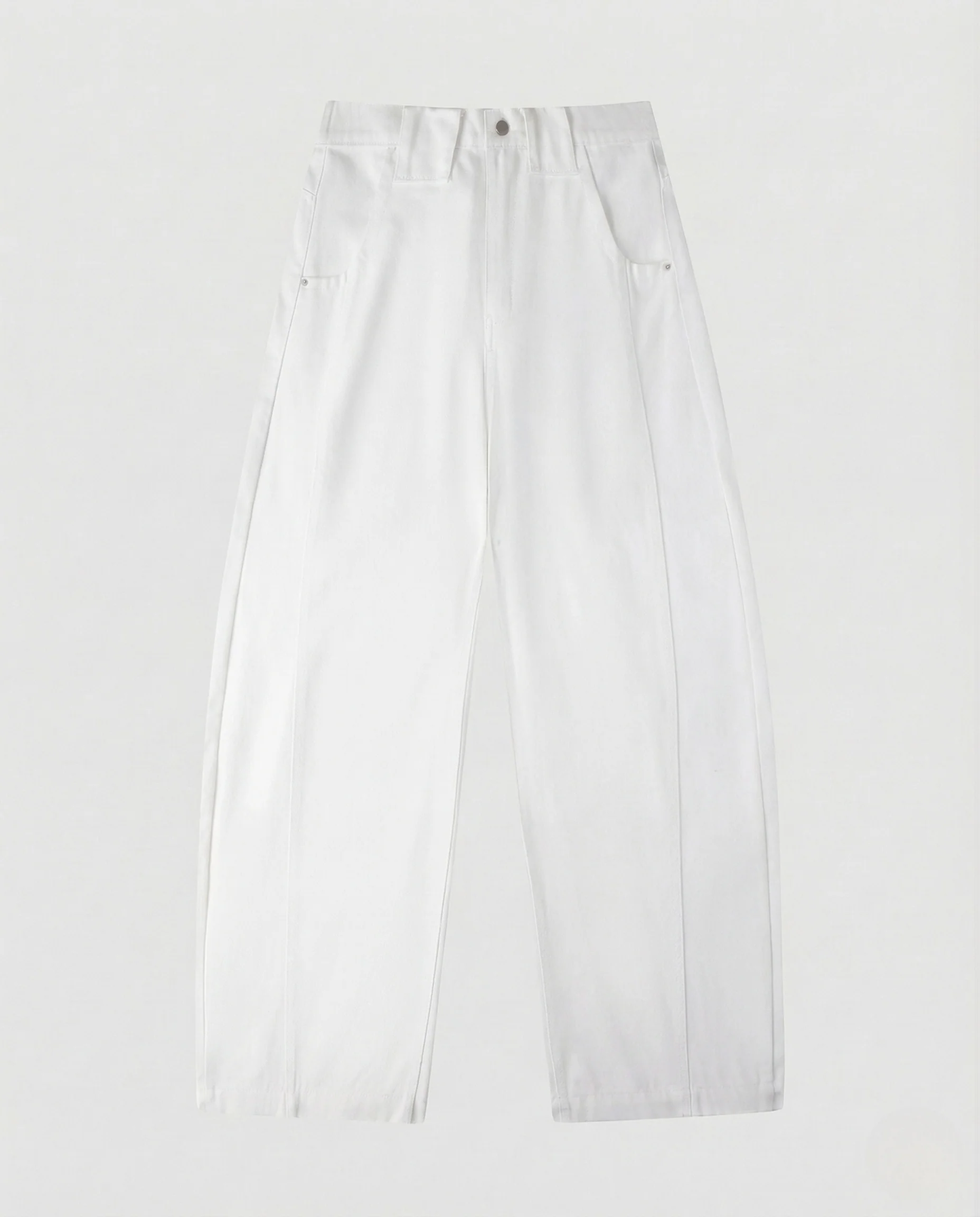 Damen High Waist Jeans mit Mittelnaht & weitem Bein Vintage Denim - Image 7