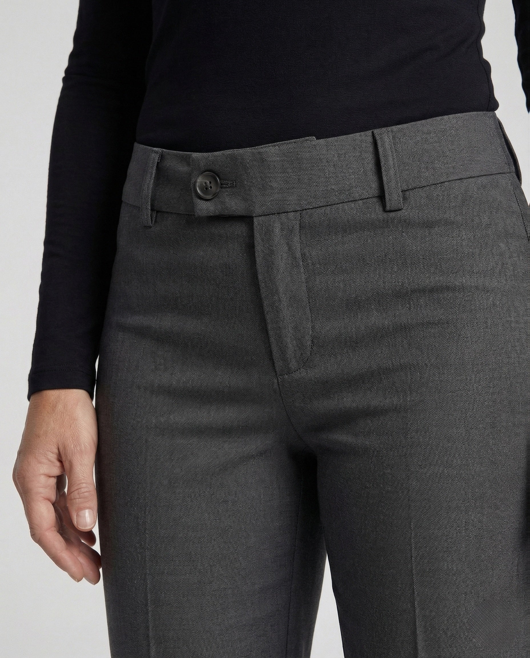 Damen Marlene Schlaghose High Waist Wide Leg Hose - Image 3