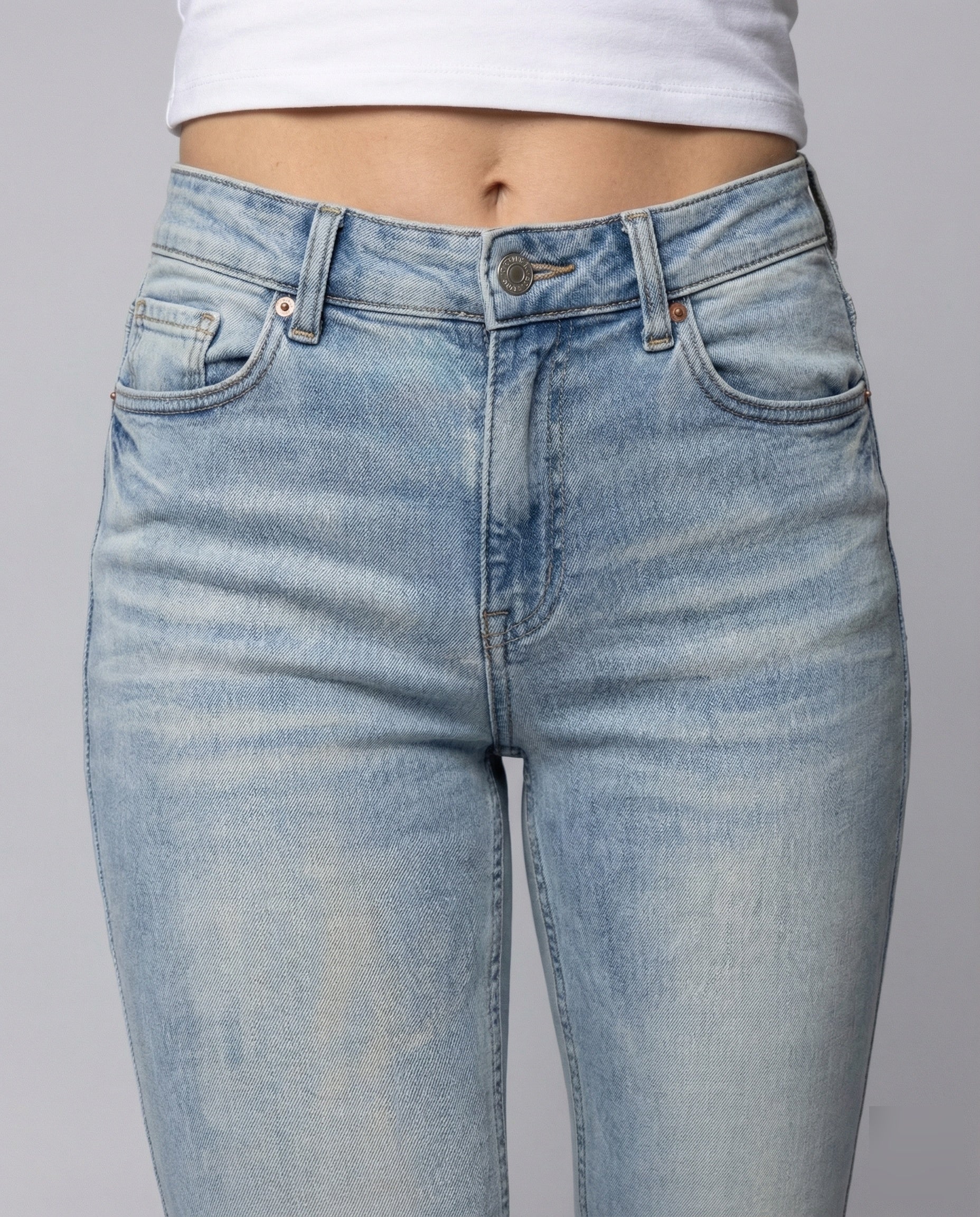 Damen Schlagjeans High Waist Stretch - Image 3
