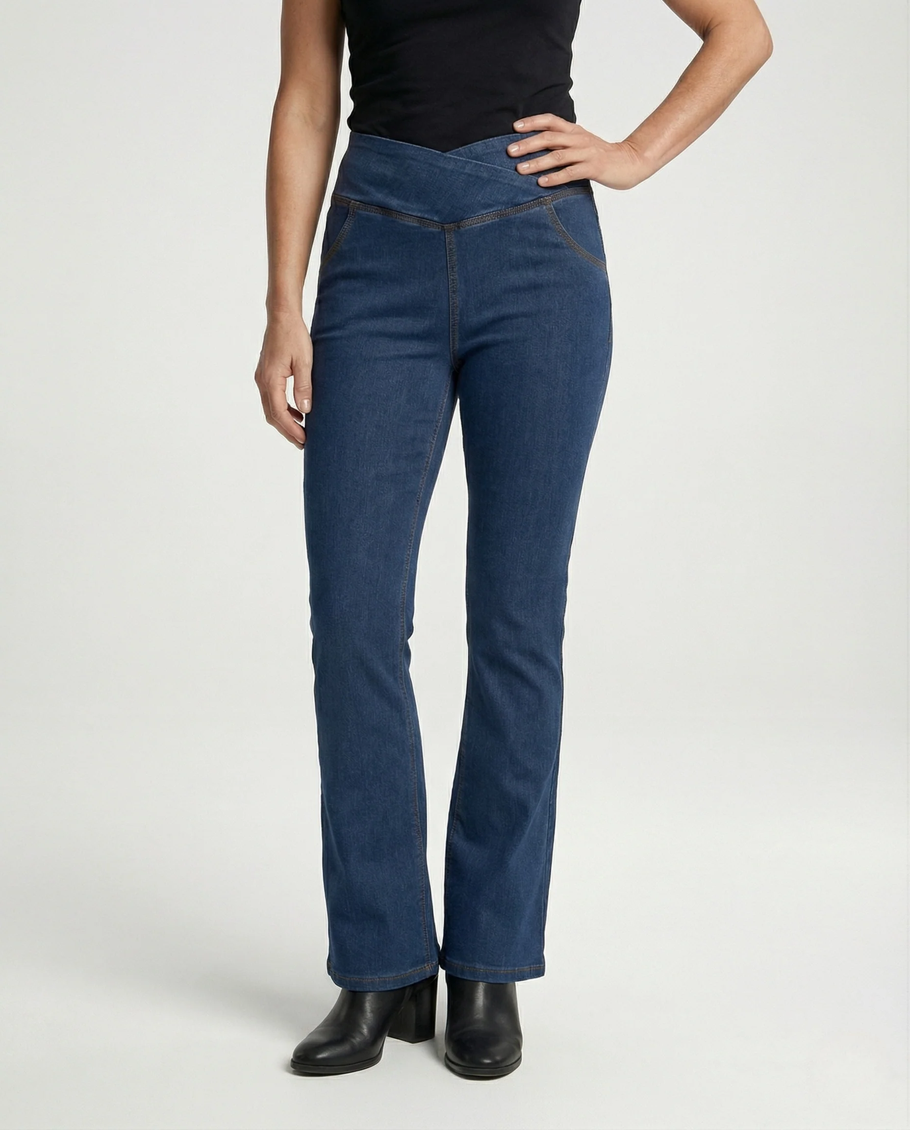 Damen Schlaghose High Waist Jersey - Image 2
